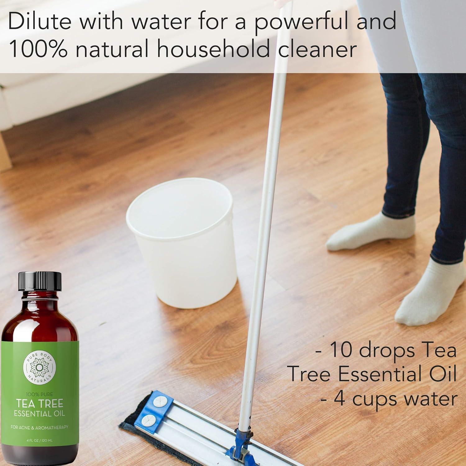 Aceite Esencial de Árbol de Té 118 ml Pure Body Naturals