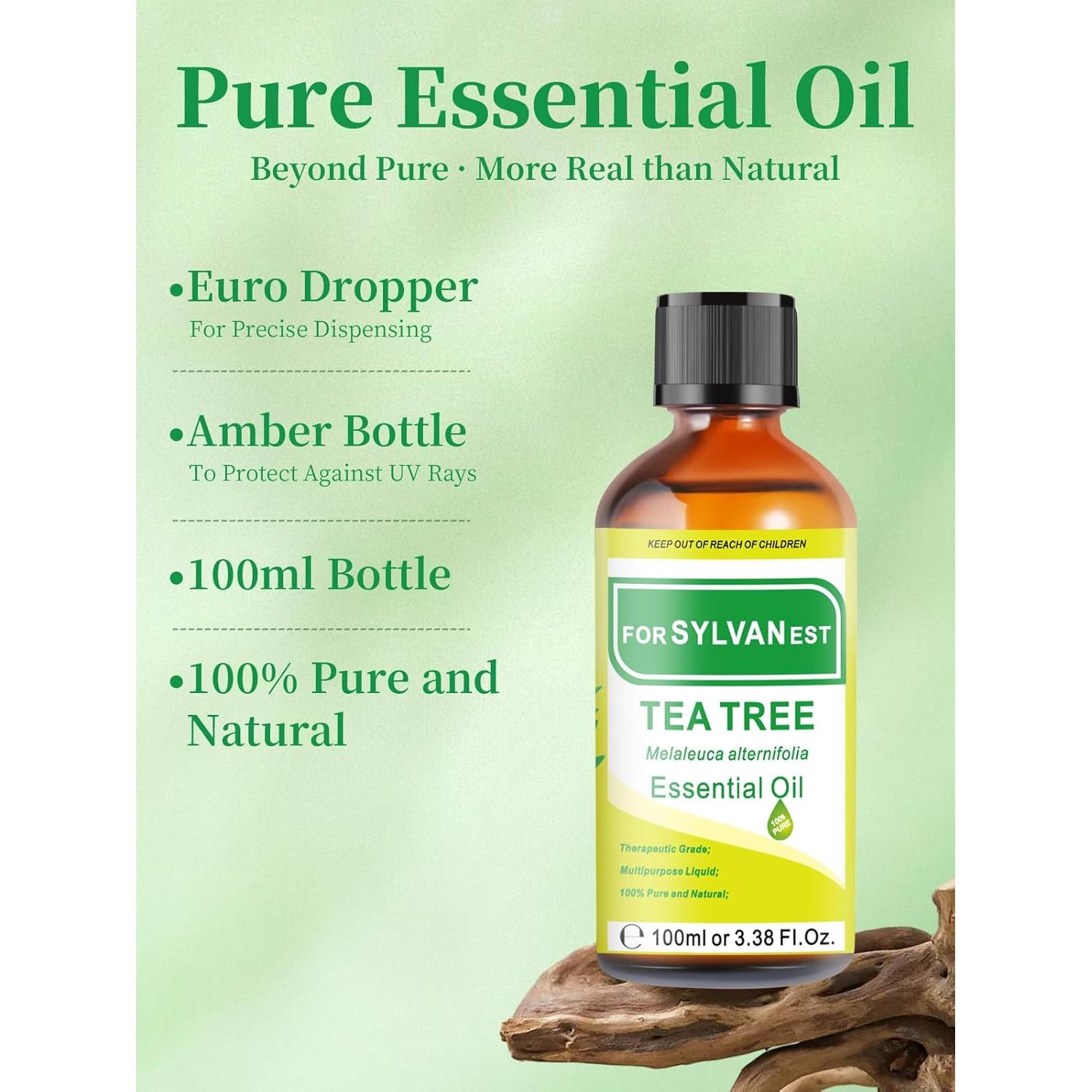 Aceite Esencial de Árbol de Té 100ml FORSYLVANEST Puro Natural