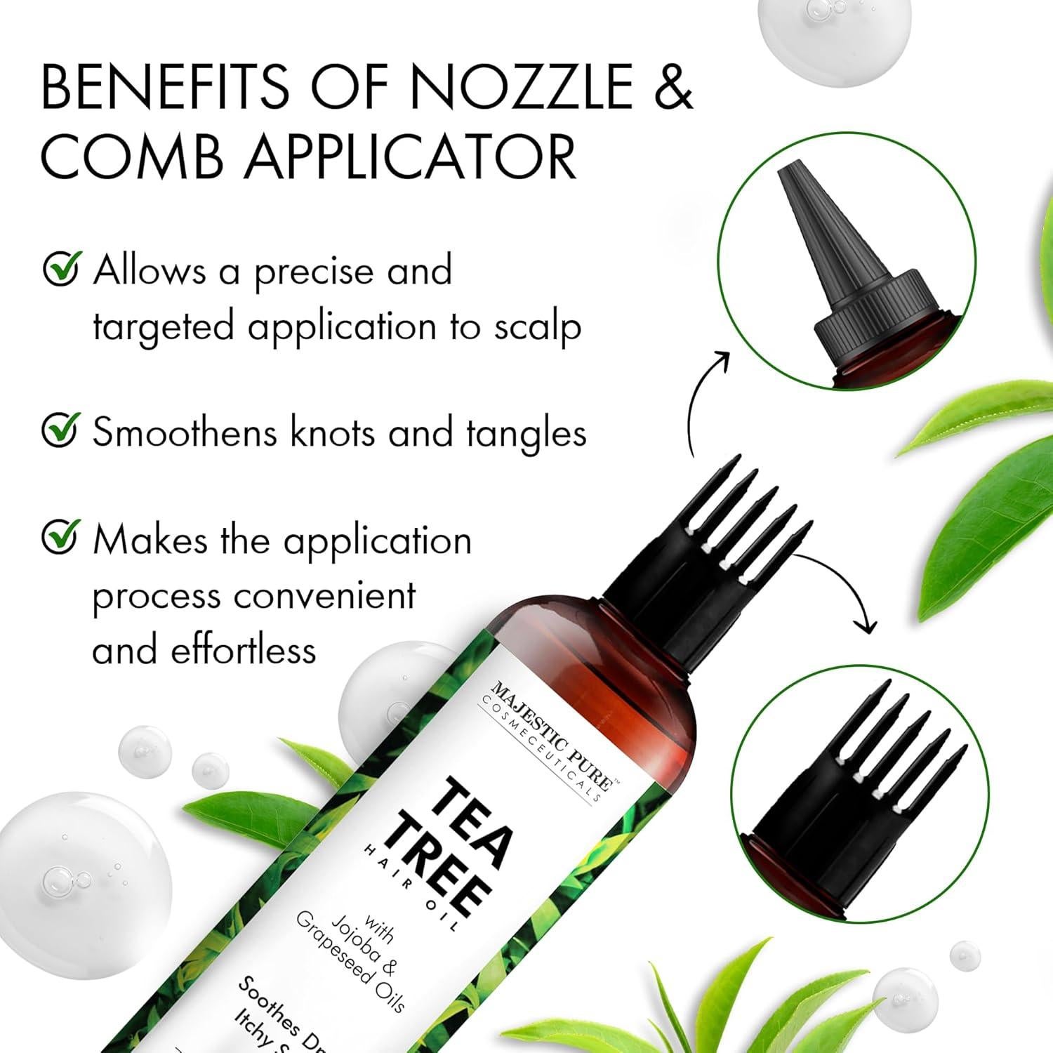 Aceite de Árbol de Té Majestic Pure 198.4 ml - Fortalecedor Capilar