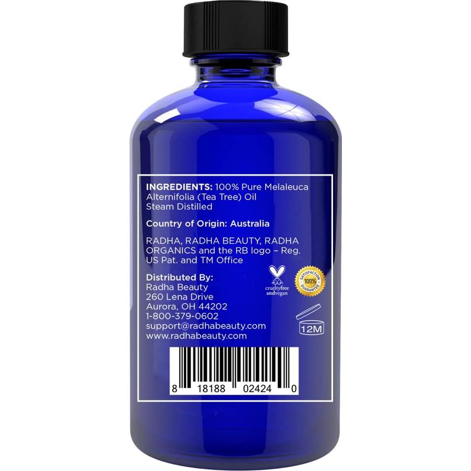 Aceite Esencial de Árbol de Té Radha Beauty 118 ml - 100% Puro