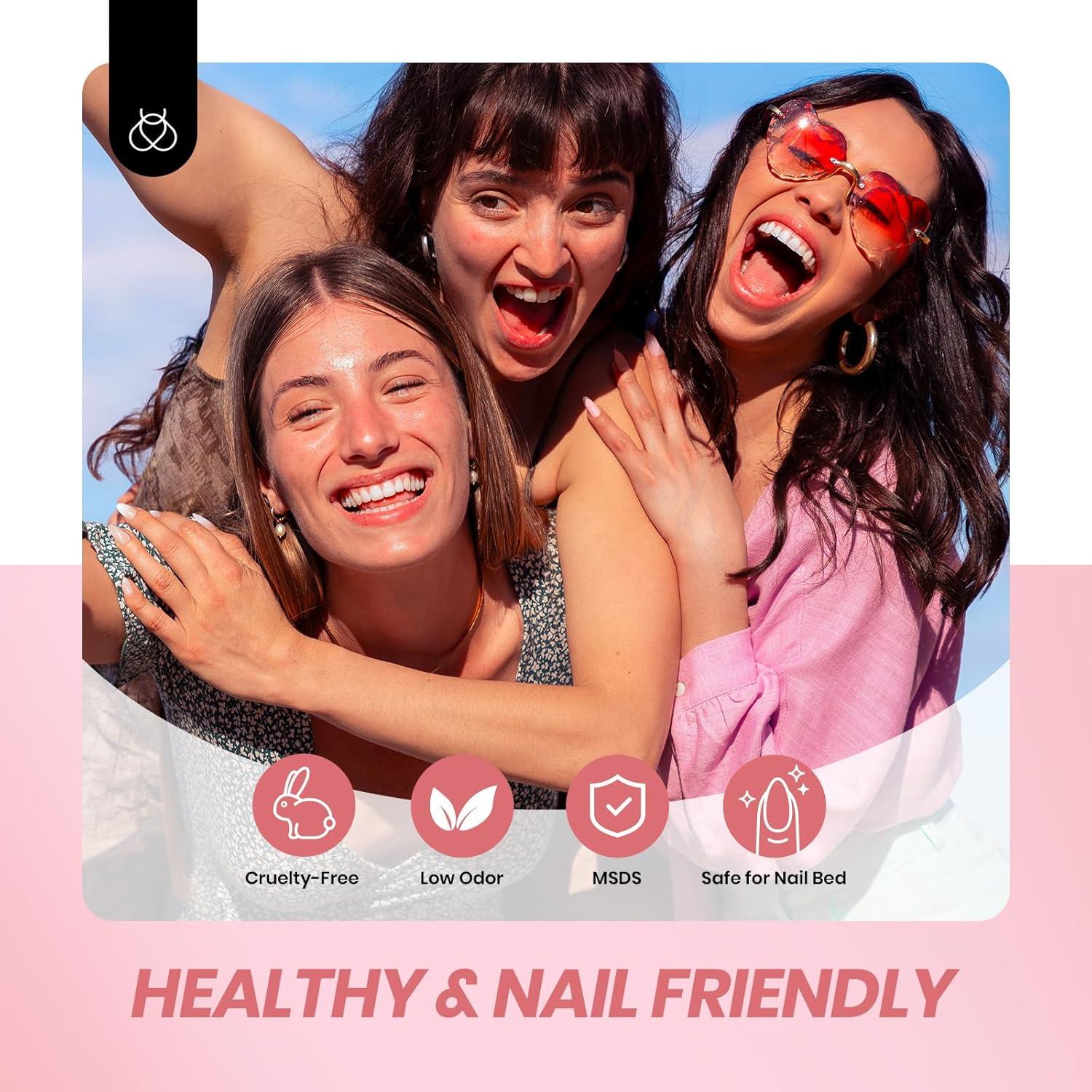 Juego de Esmalte en Gel Beetles 6 Colores Rosa Nude 7.5ml