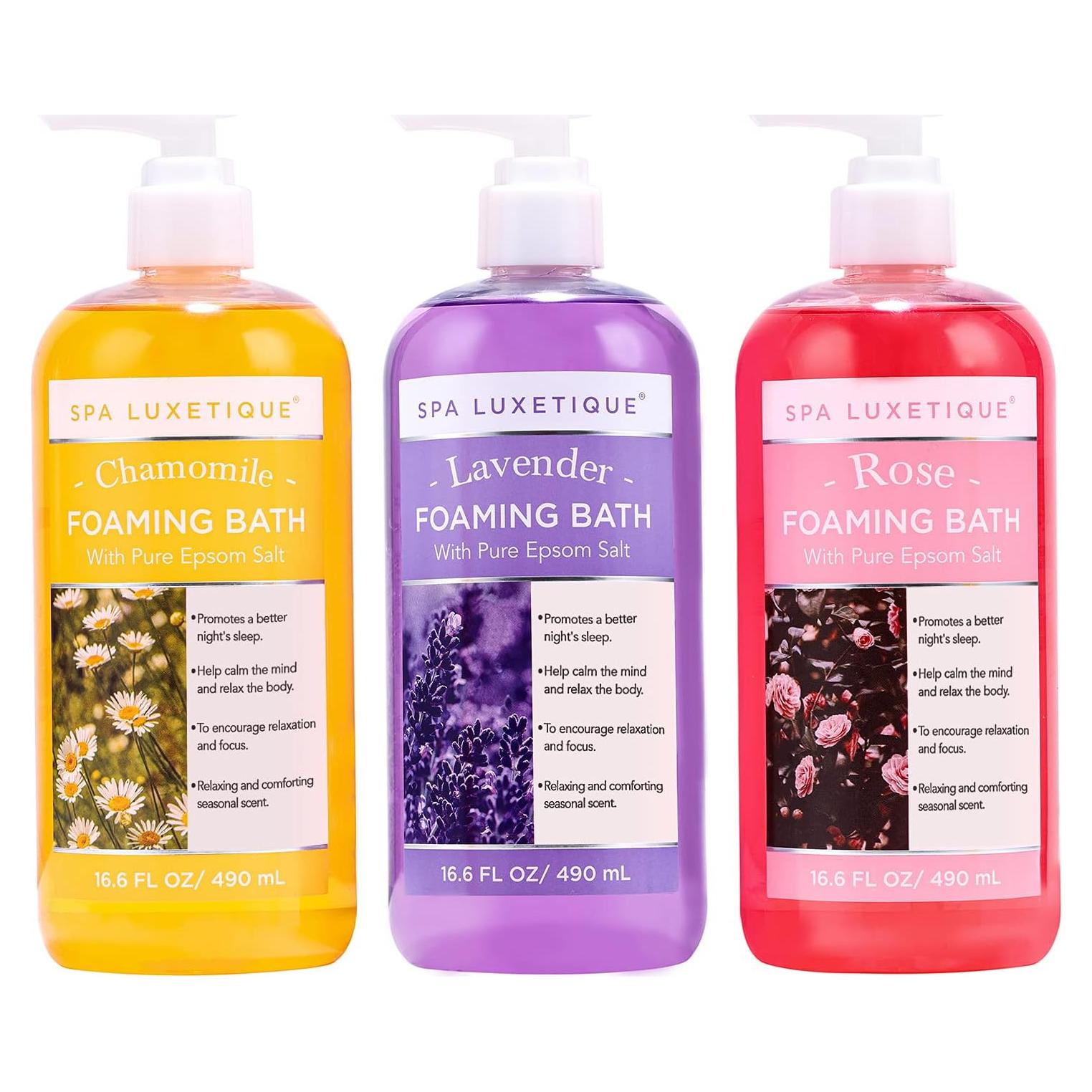 Set de Baño Espumoso Spa Luxetique 1470 ml Aromas Naturales