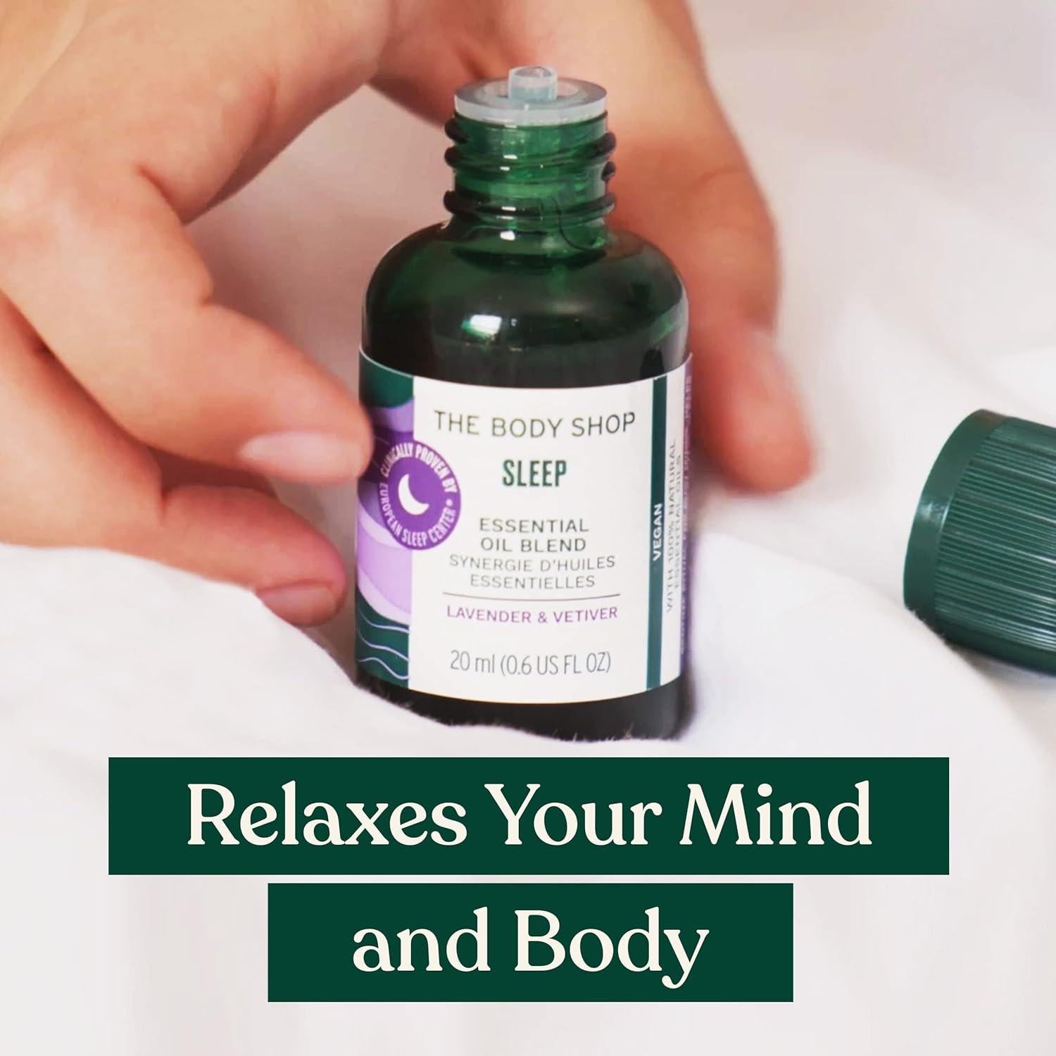 Aceite Esencial para Dormir The Body Shop 17ml - Lavanda y Vetiver