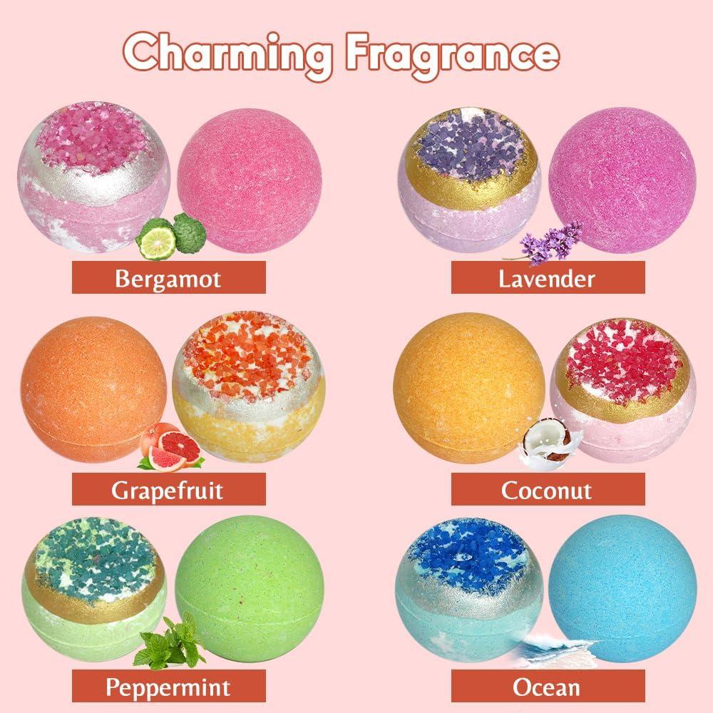 Set de 12 Bombas de Baño Geode KAV Enterprises - Orgánicas