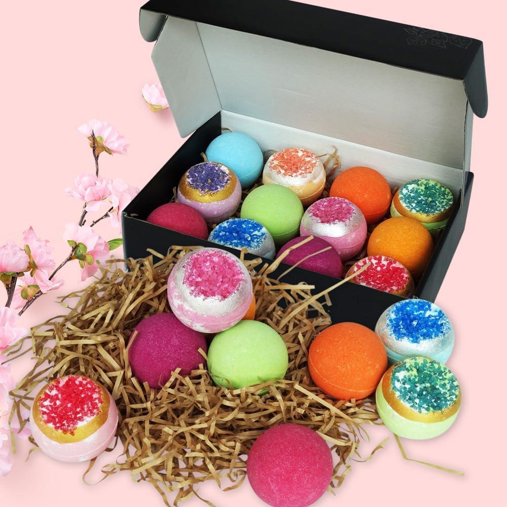 Set de 12 Bombas de Baño Geode KAV Enterprises - Orgánicas