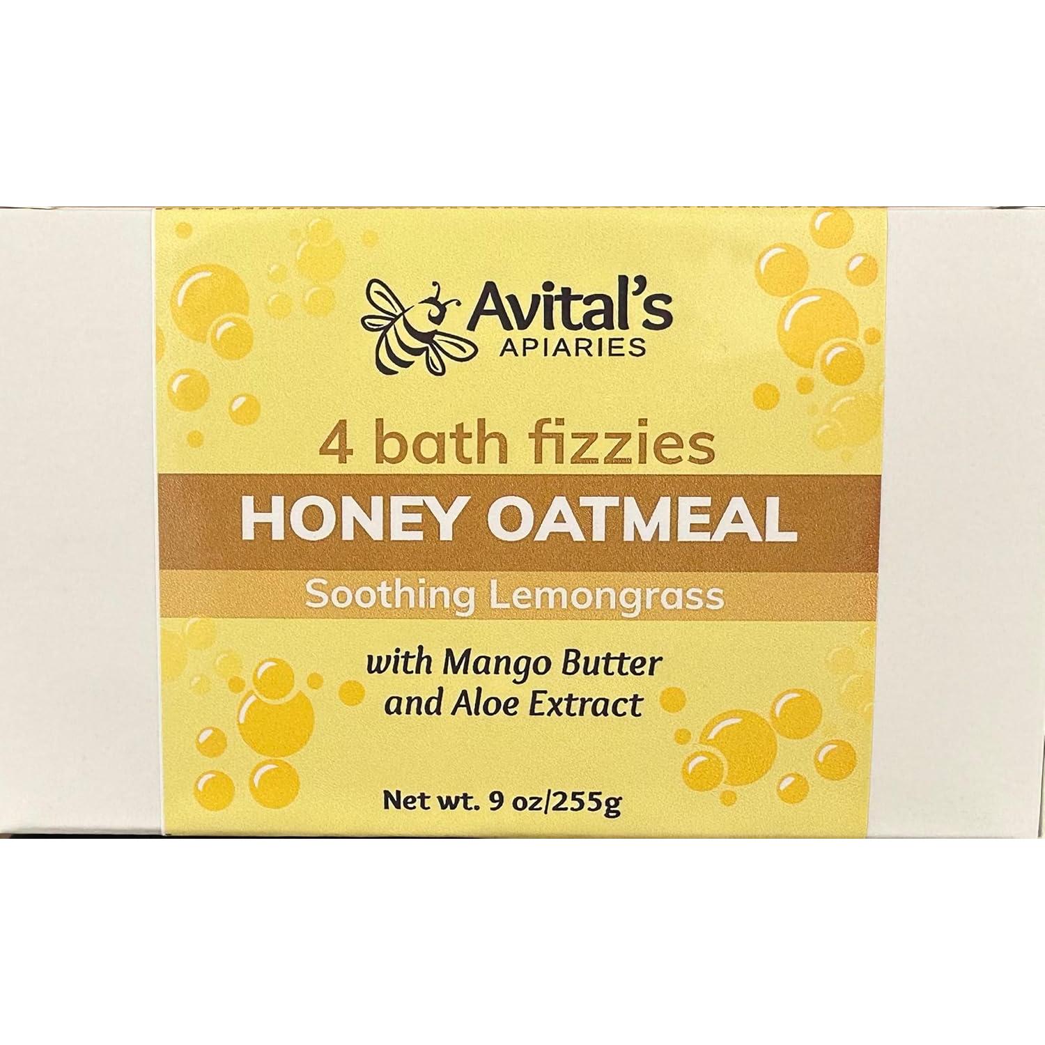 Fizzies de Baño Avitals Lavanda Limón Miel Avena - 4 Unidades