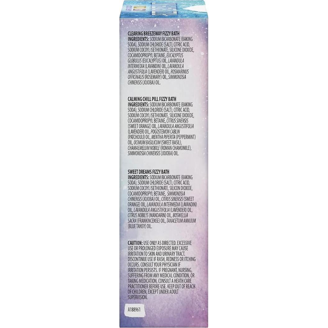Kit de Baño Efervescente Aura Cacia - Aromaterapia 3 Paquetes