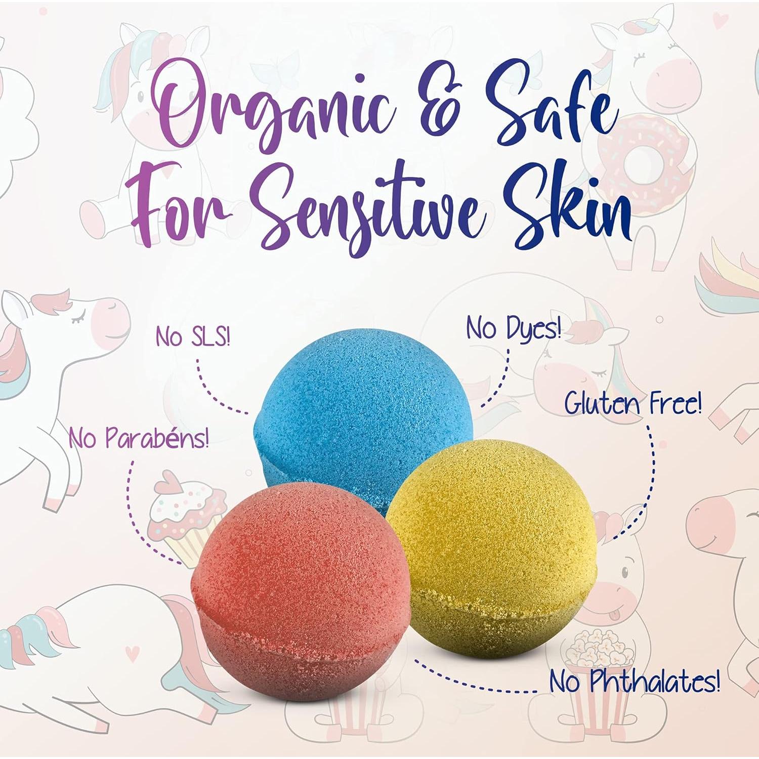 Bombas de baño naturales Relaxcation con juguete Pony - 3 unidades