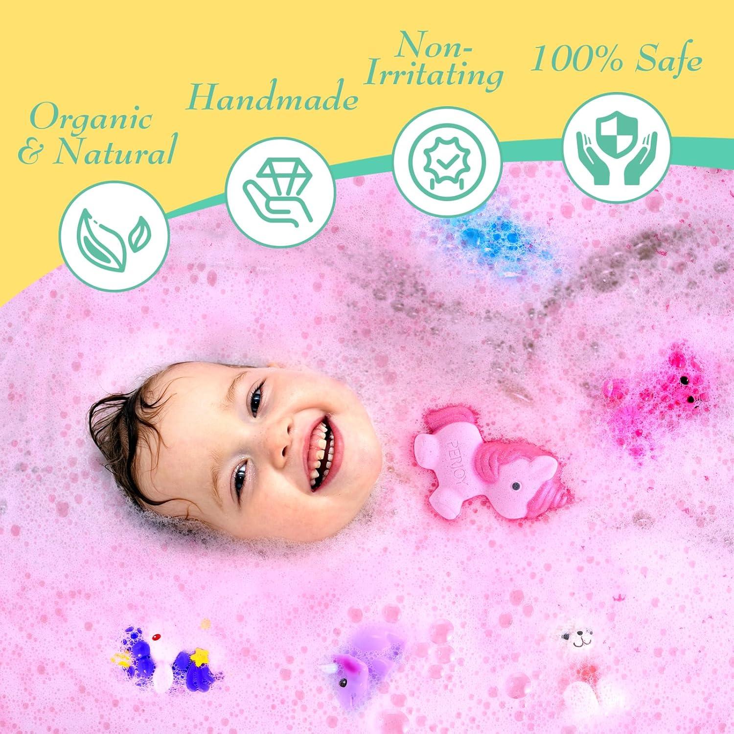 Set de Bombas de Baño Naturales Perjoy para Niños - 6 Piezas