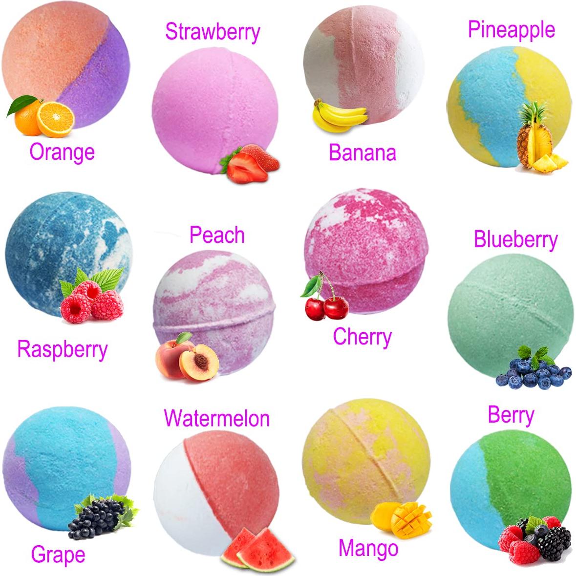 Bombas de Baño para Niños SZNASC 12 Piezas 99g Aromas Divertidos