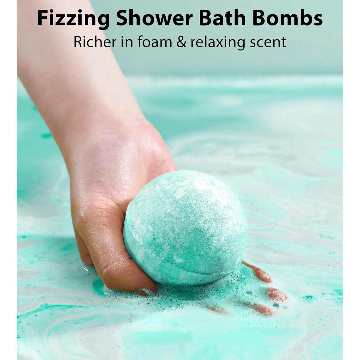 Bomba de Baño Efervescente New Miuz Eucalipto Menta 3 Unidades