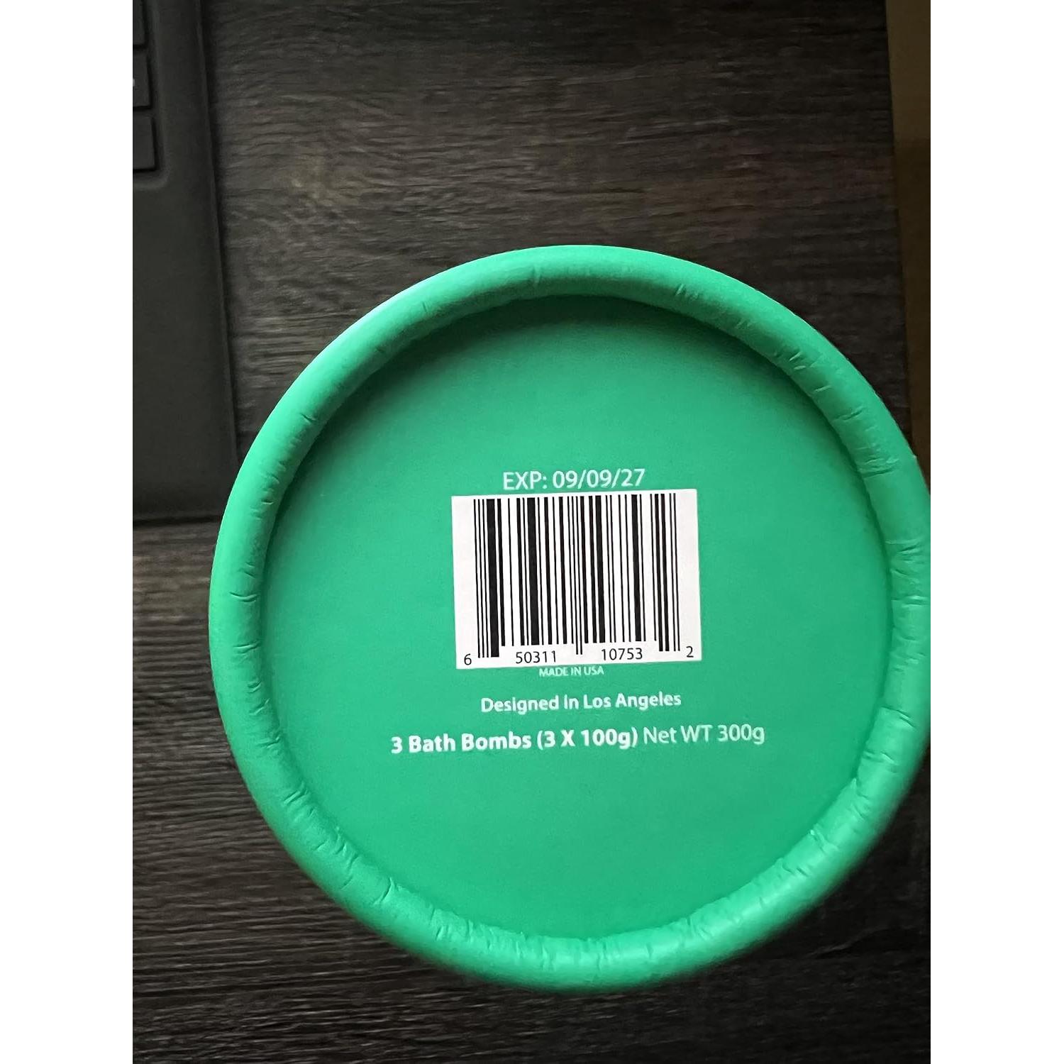 Bomba de Baño Efervescente New Miuz Eucalipto Menta 3 Unidades