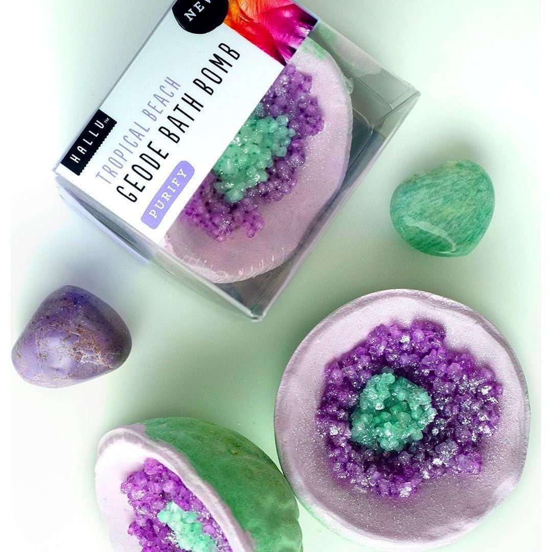 Bomba de Baño Geoda Tropical Hallu - 6 Piezas 85g Cada Una