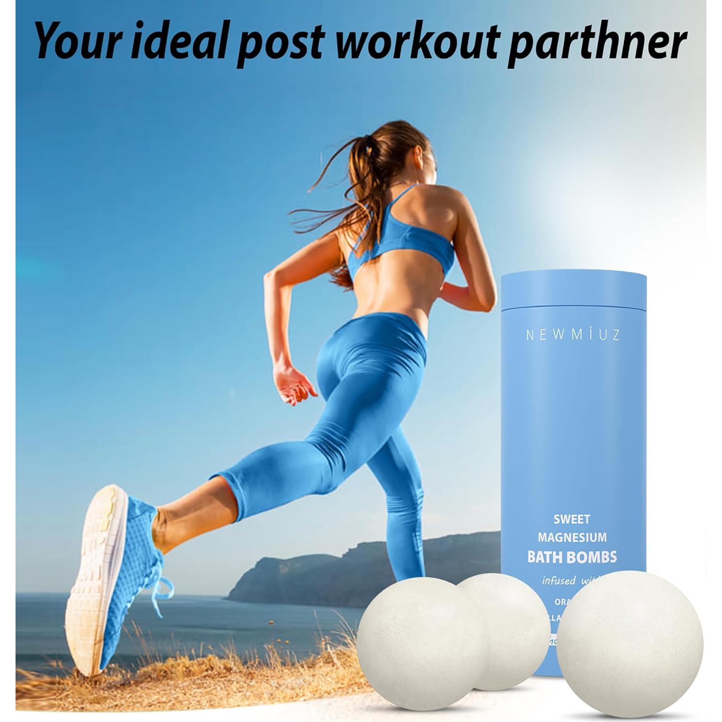 Bolas de Baño de Magnesio New Miuz - Aceite Esencial Naranja, Canela y Vainilla