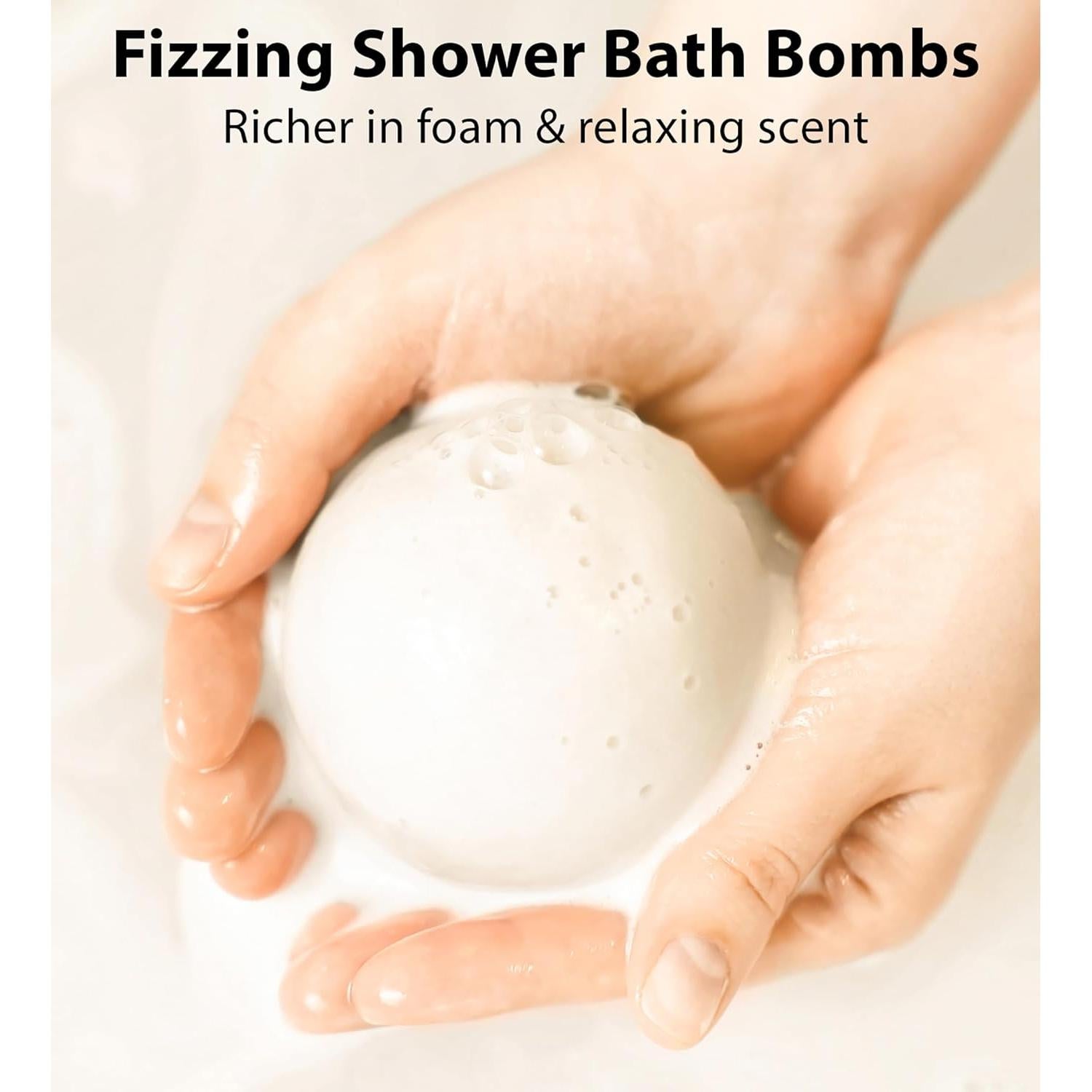 Bolas de Baño de Magnesio New Miuz - Aceite Esencial Naranja, Canela y Vainilla