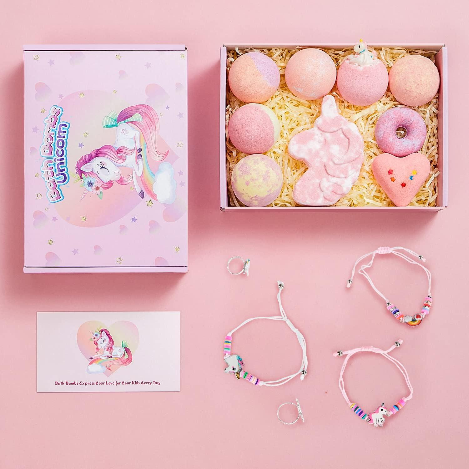 Bombas de Baño Unicornio One Fire - 9 Piezas con Juguetes