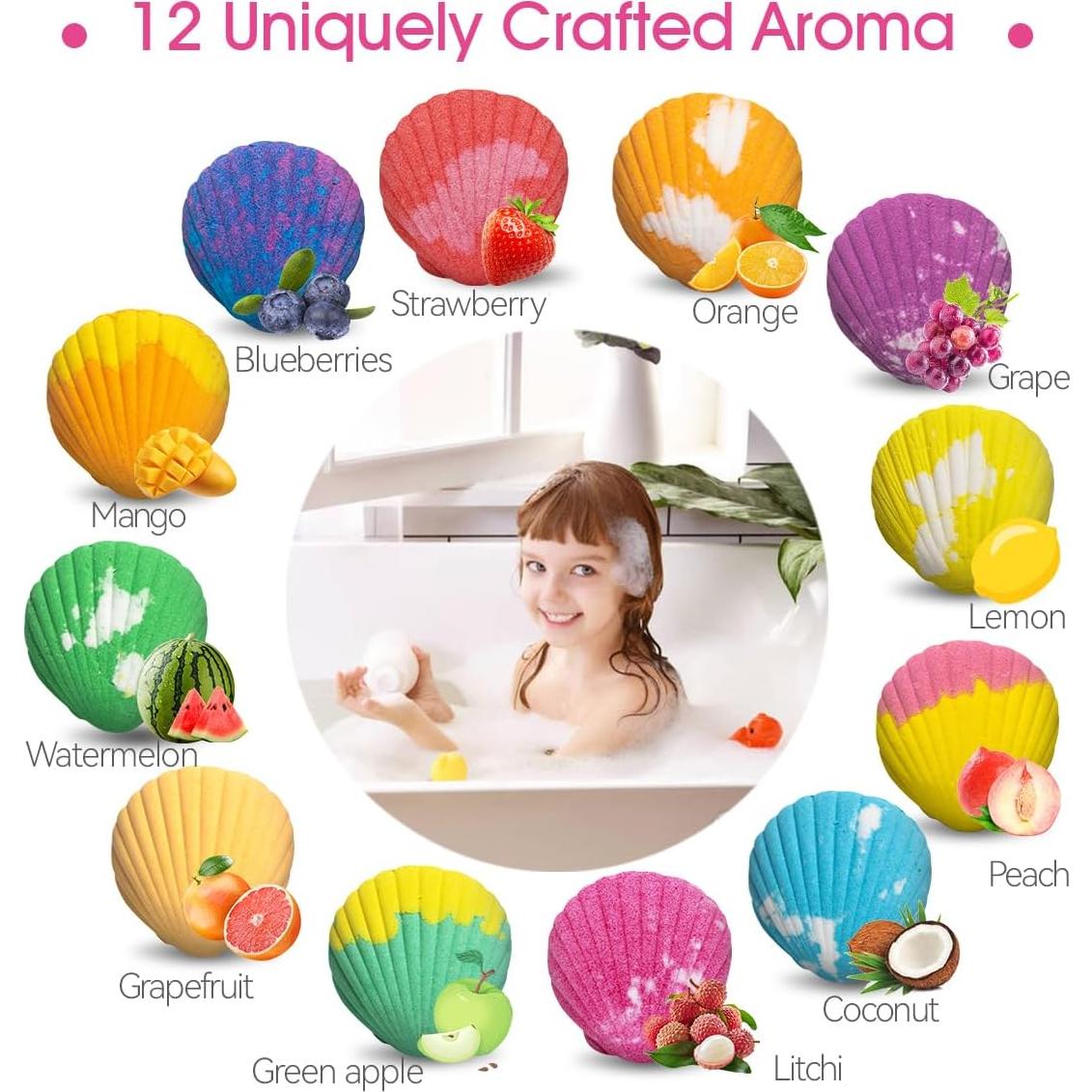 Set de 12 Bombas de Baño Santrela con Juguetes Sorpresa