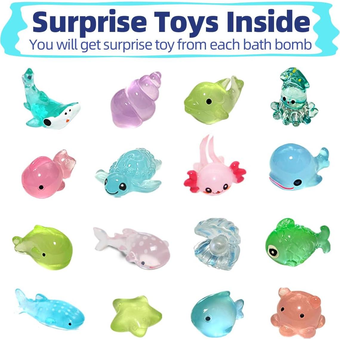 Set de 12 Bombas de Baño Santrela con Juguetes Sorpresa