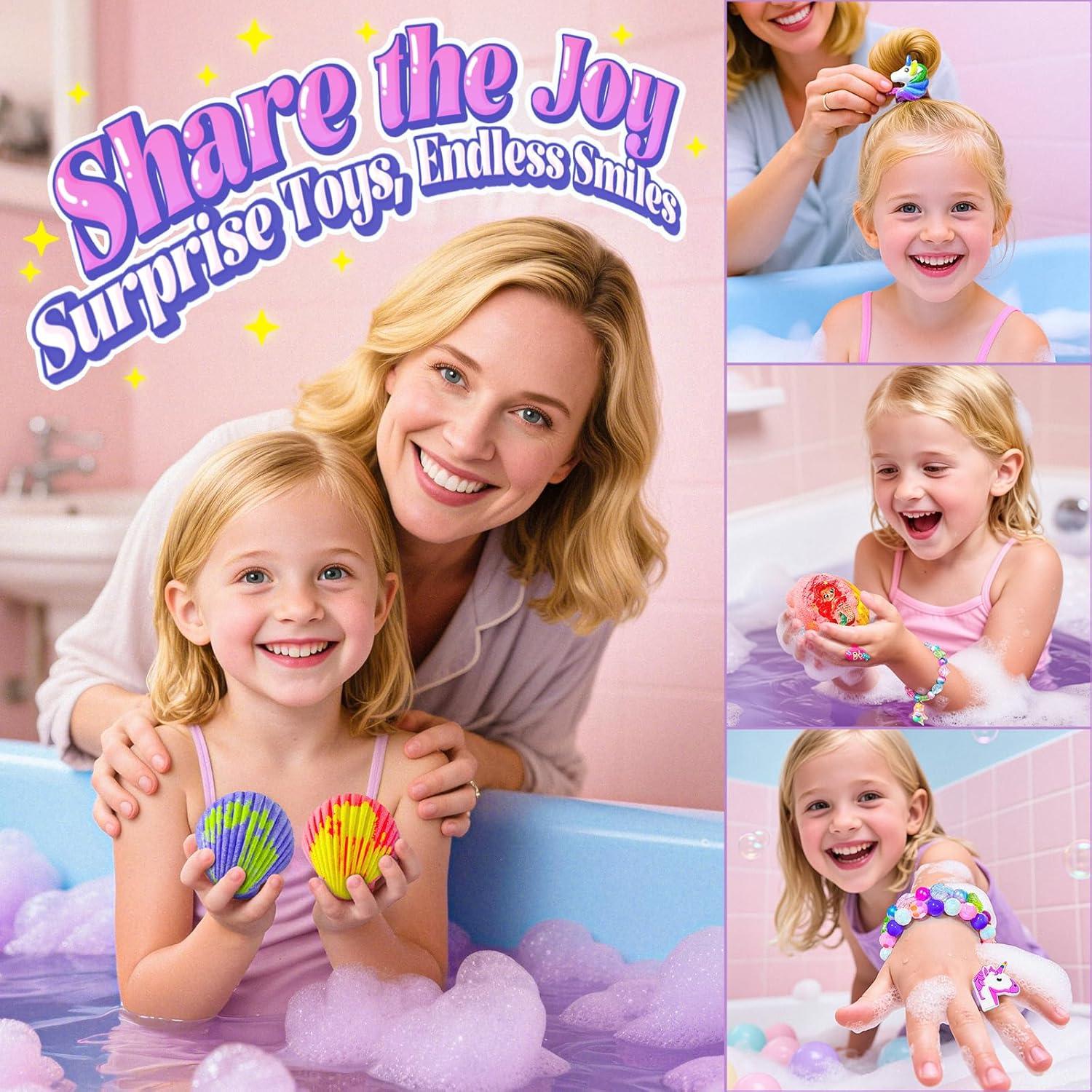 Bombas de Baño Aromáticas BreezeDream - Set de 12 con Juguetes