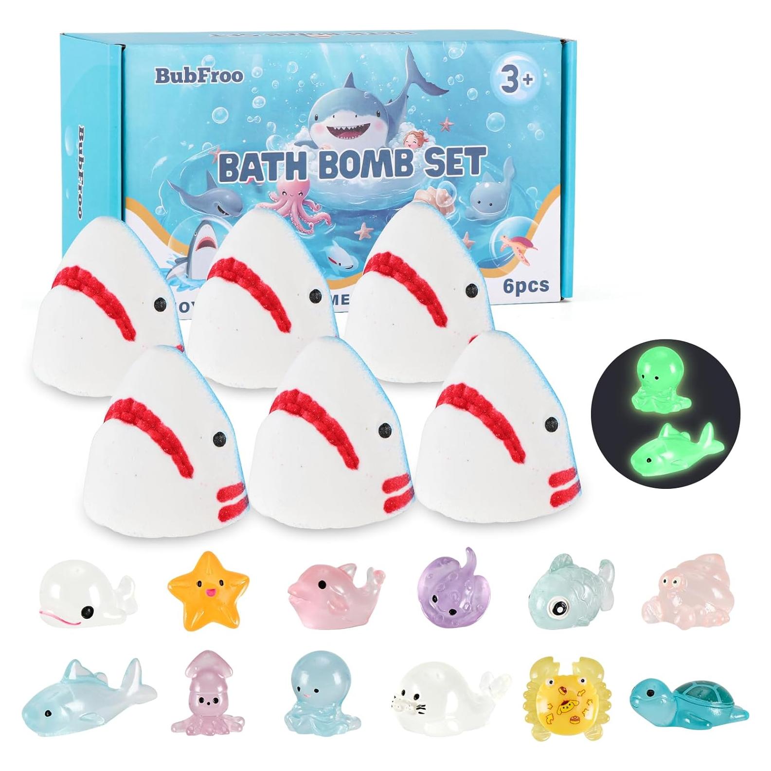 Bombas de Baño para Niños BubFroo - 6 Piezas con Juguetes
