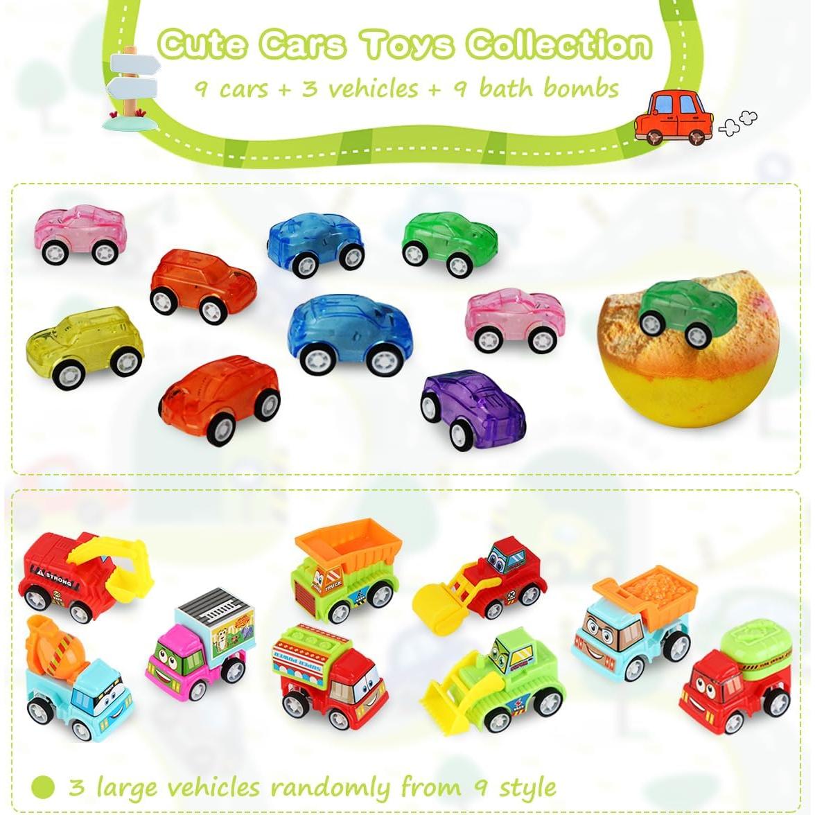 Set de 9 Bombas de Baño Santrela con Juguetes Sorpresa