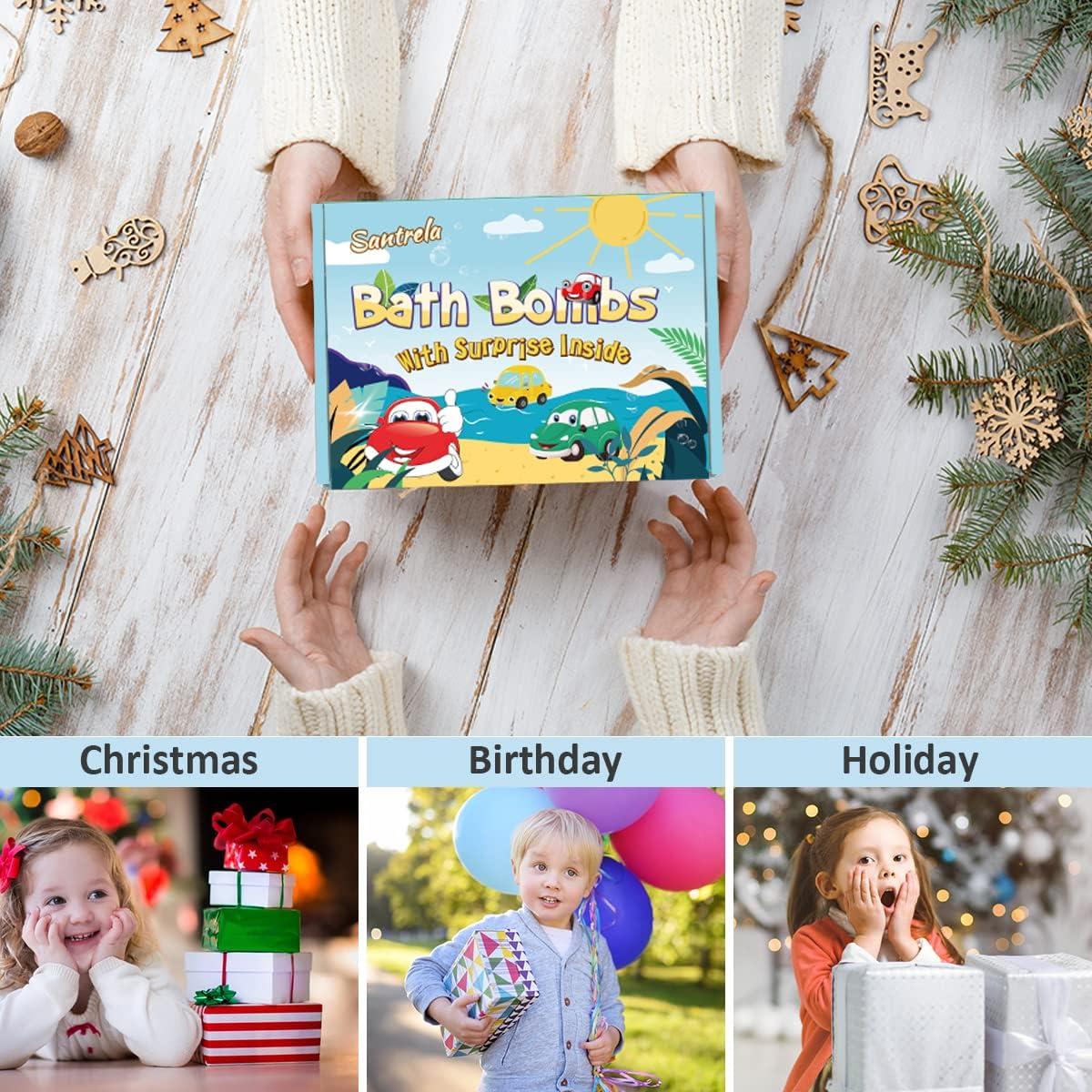 Set de 9 Bombas de Baño Santrela con Juguetes Sorpresa