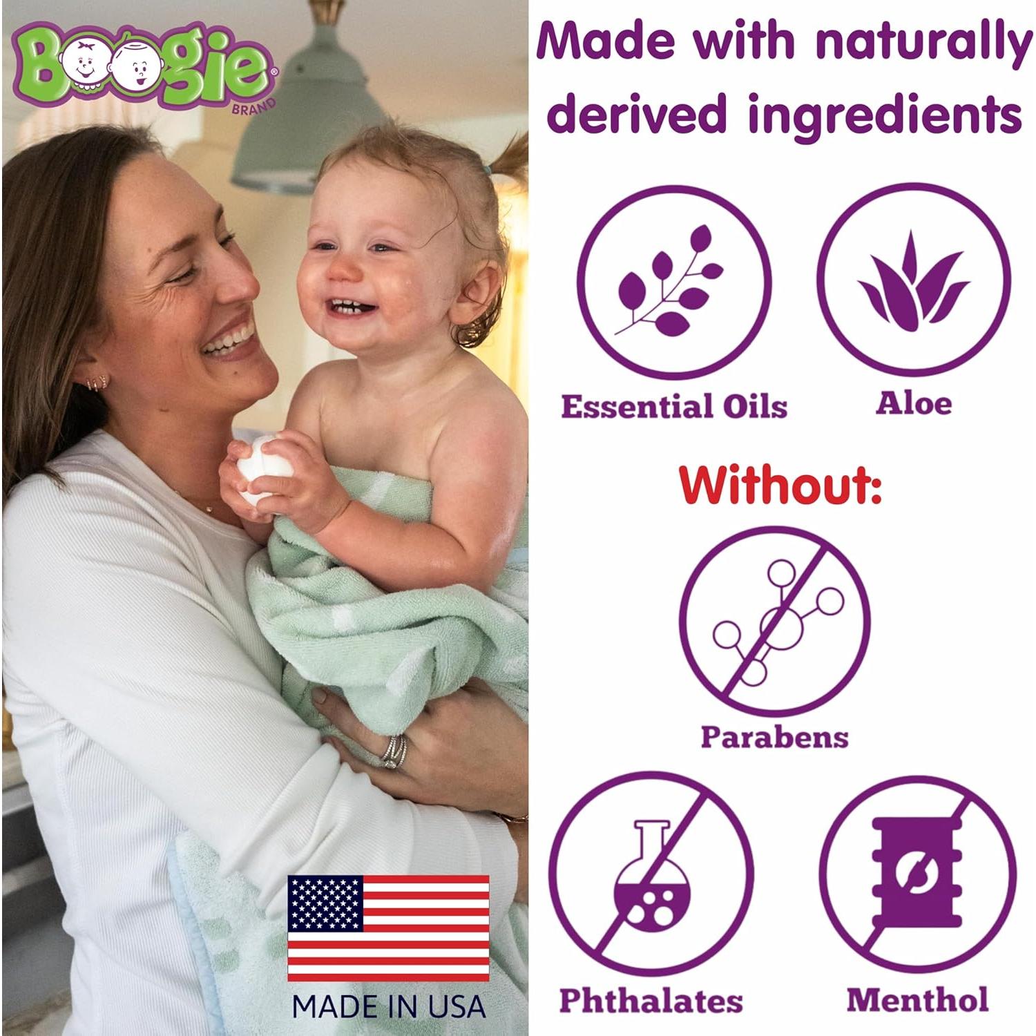 Bolas de Baño Boogie Kids Eucalipto 3 Unidades 79.4 g