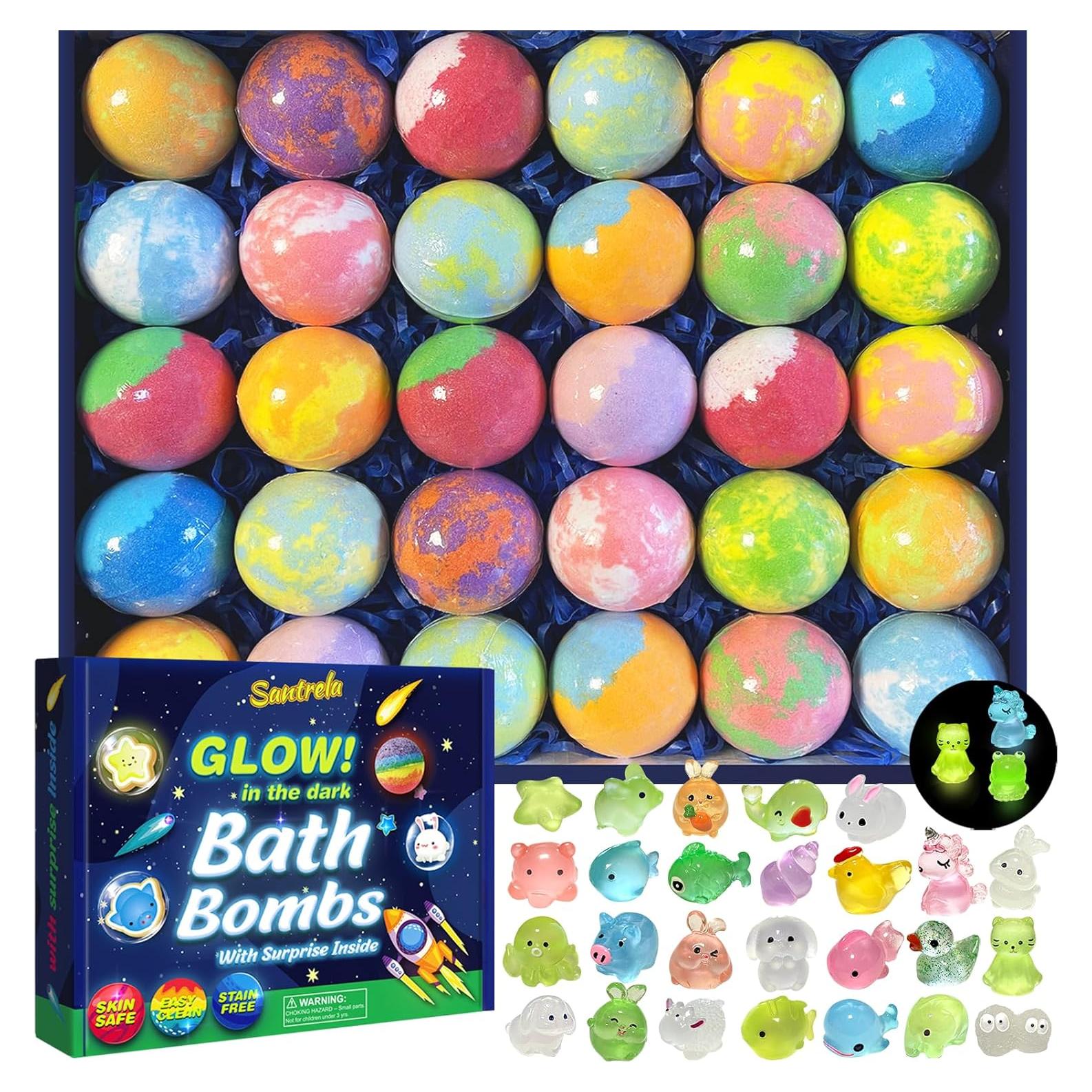 Set de 30 Bombas de Baño con Juguetes Brillantes DSW