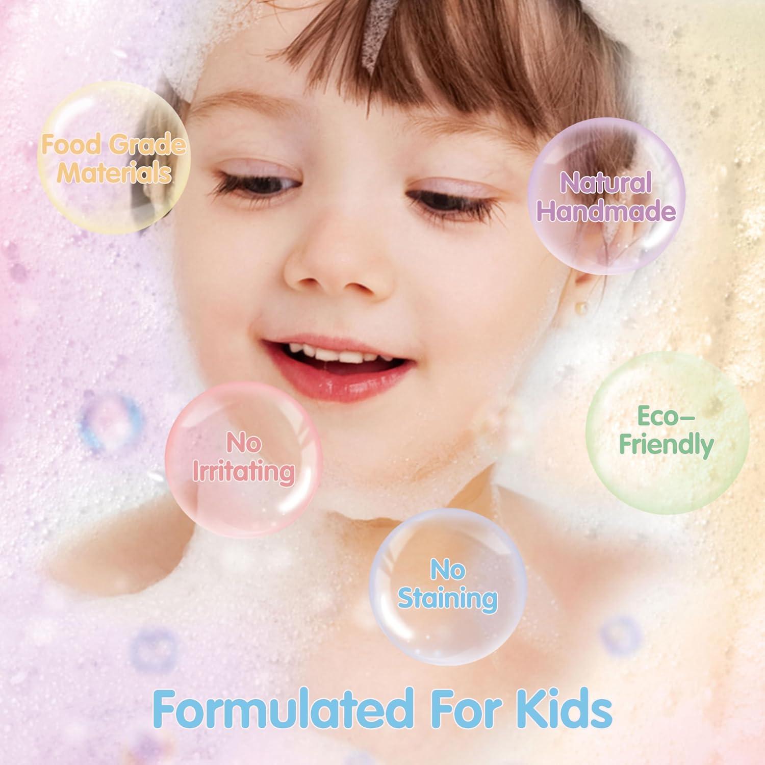 Bombas de Baño Foxandern para Niñas - 6 Piezas con Joyería Sorpresa