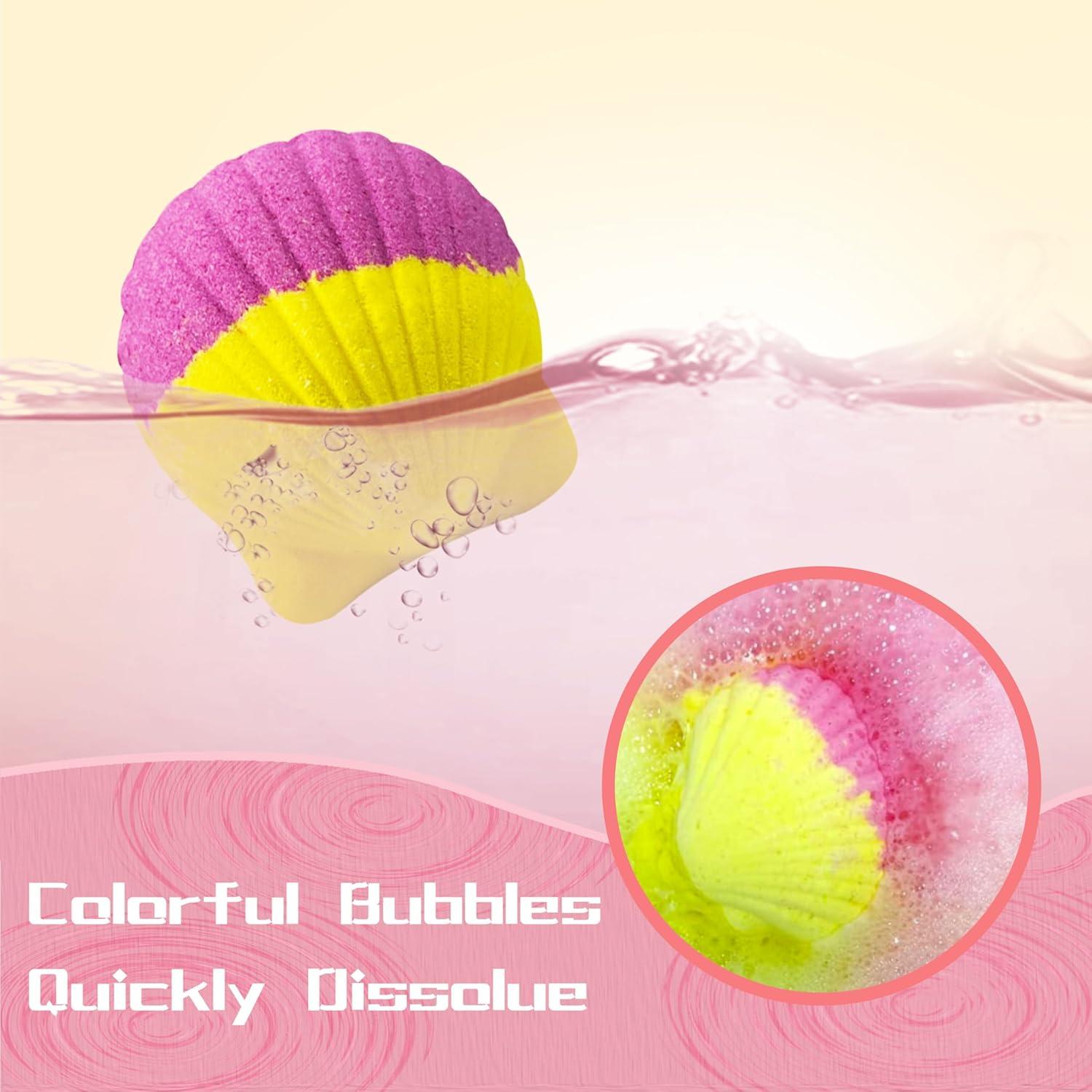 Bombas de Baño Foxandern para Niñas - 6 Piezas con Joyería Sorpresa