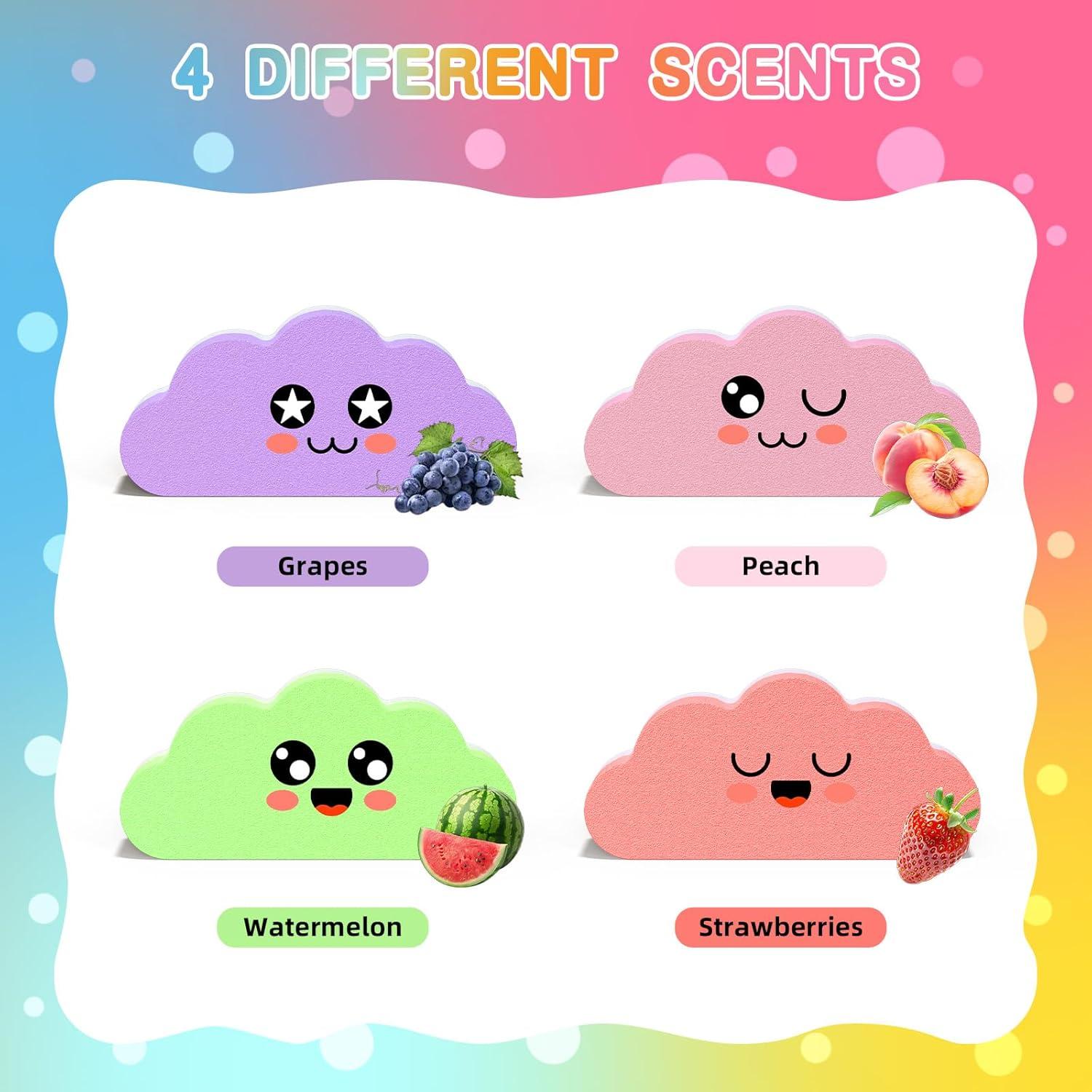 Conjunto de 4 Bombas de Baño Arcoíris NEWFEIFAN - Juguetes Coloridos