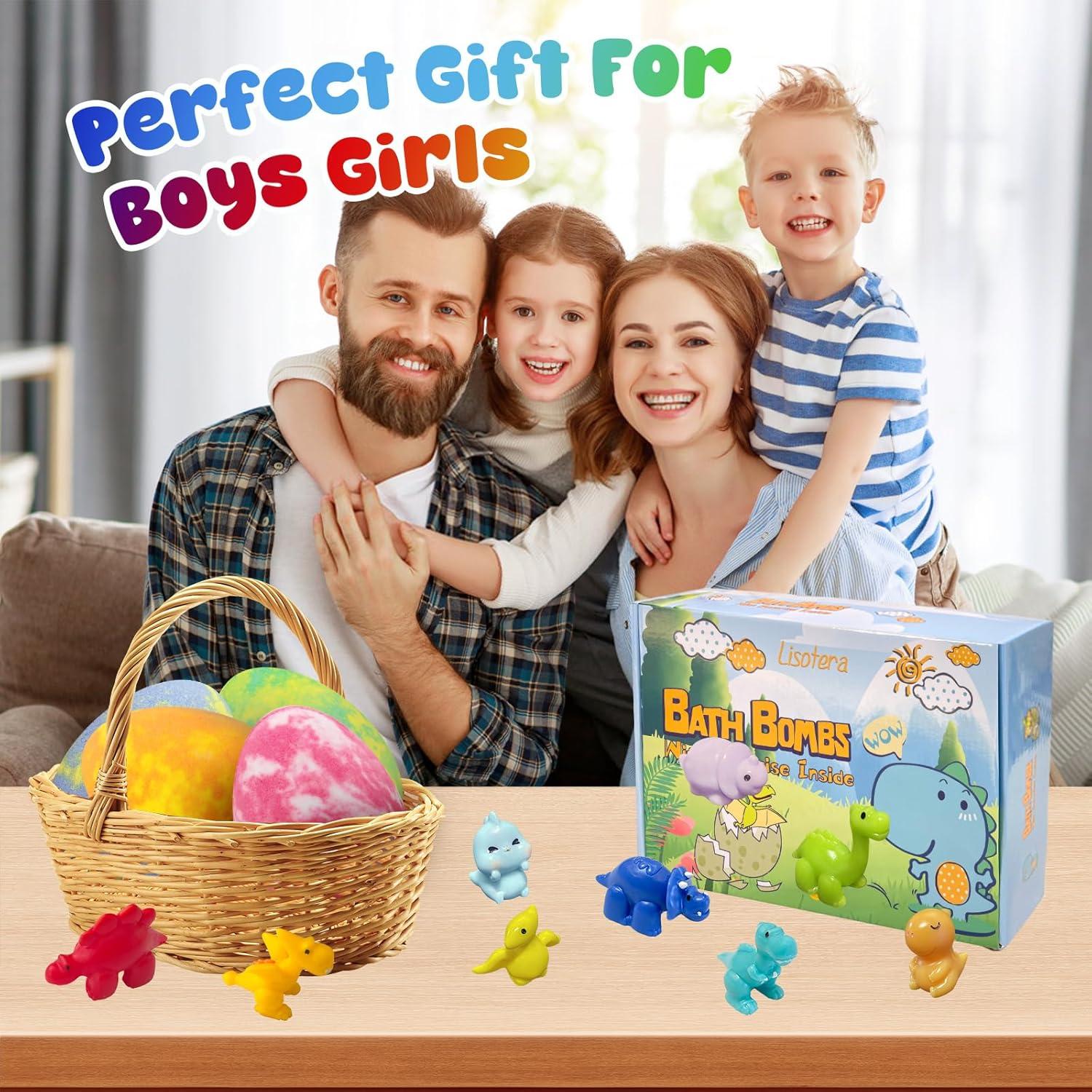 Bombas de Baño de Dinosaurio Lisotera - 12 Aromas Naturales