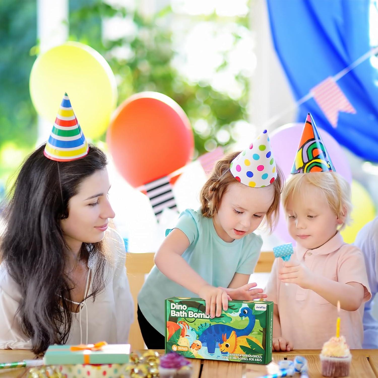 Bolas de Baño Dinosaurio JuraFizz - 10 Huevos con Juguetes