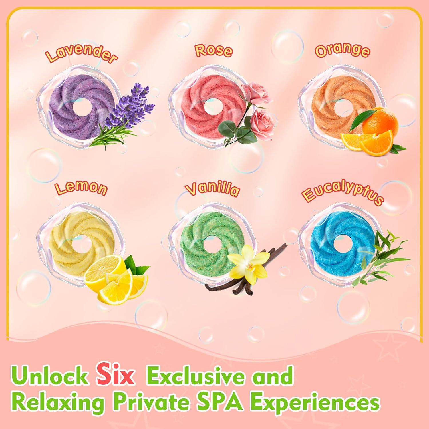 Bombas de Baño Naturales para Niños Lanshanzhuoshen - 6 Aromas