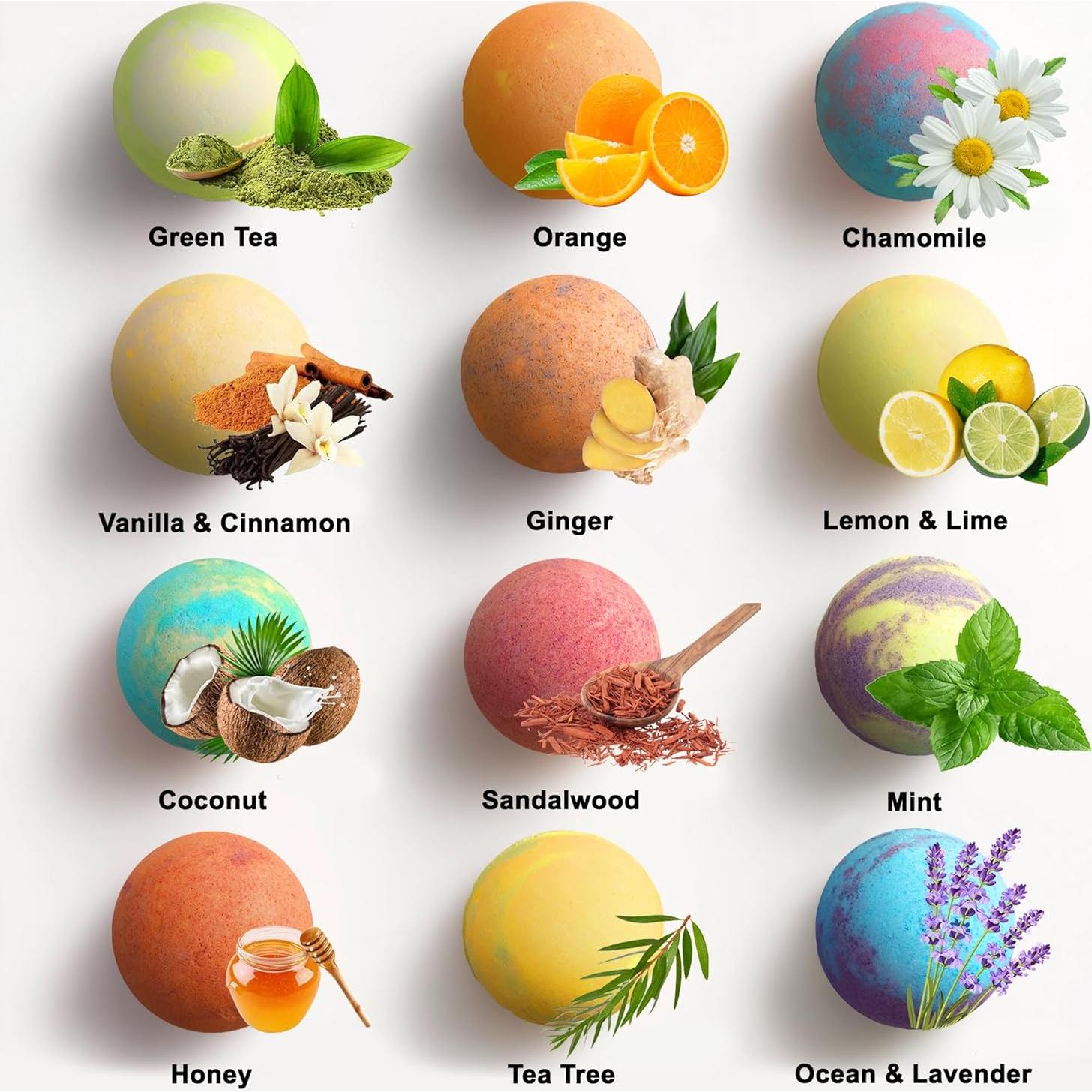 Set de 12 Bombas de Baño Aqua Elegante - Aromas Naturales