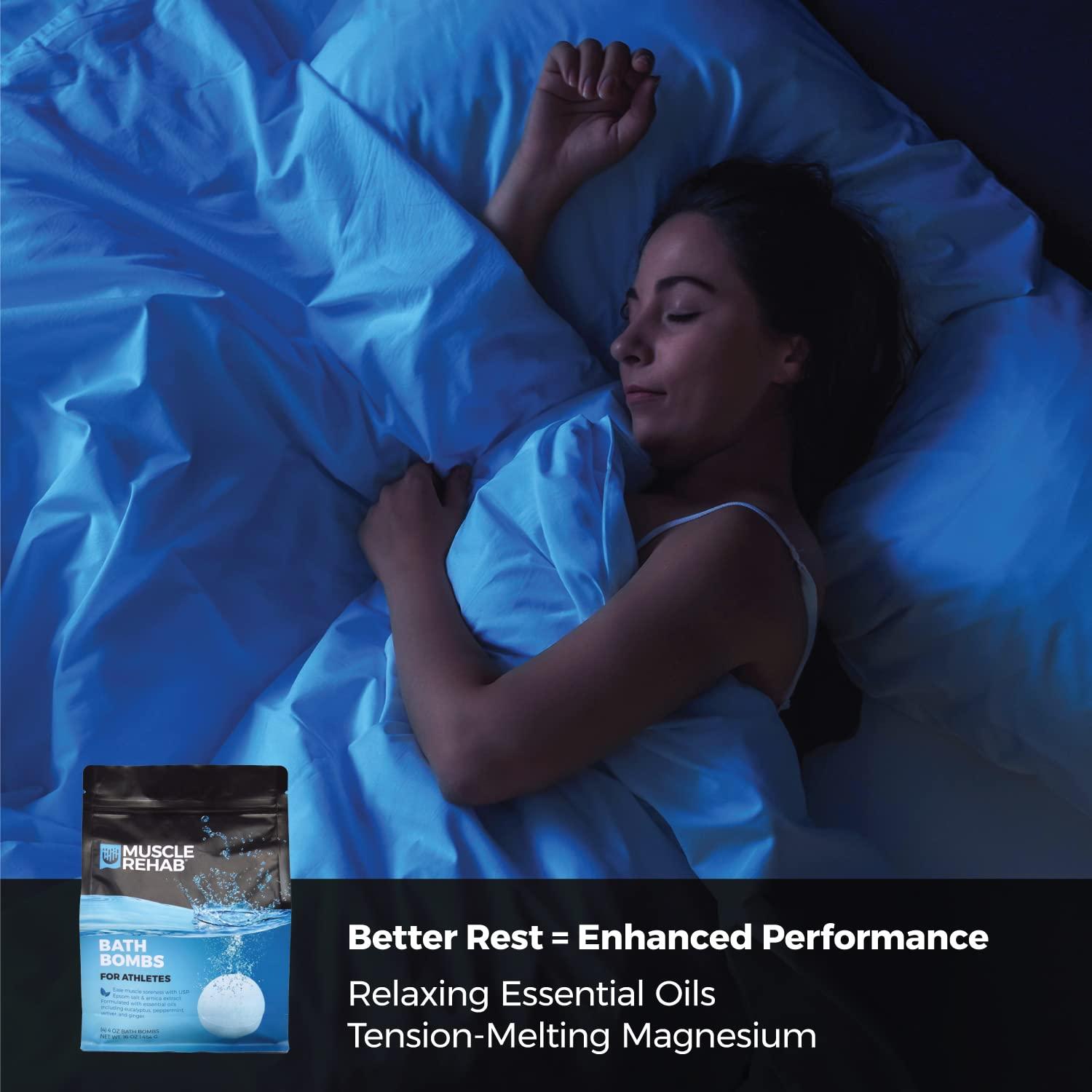 Bombas de Baño Muscle Rehab con Arnica y Eucalipto - 4 Paquete