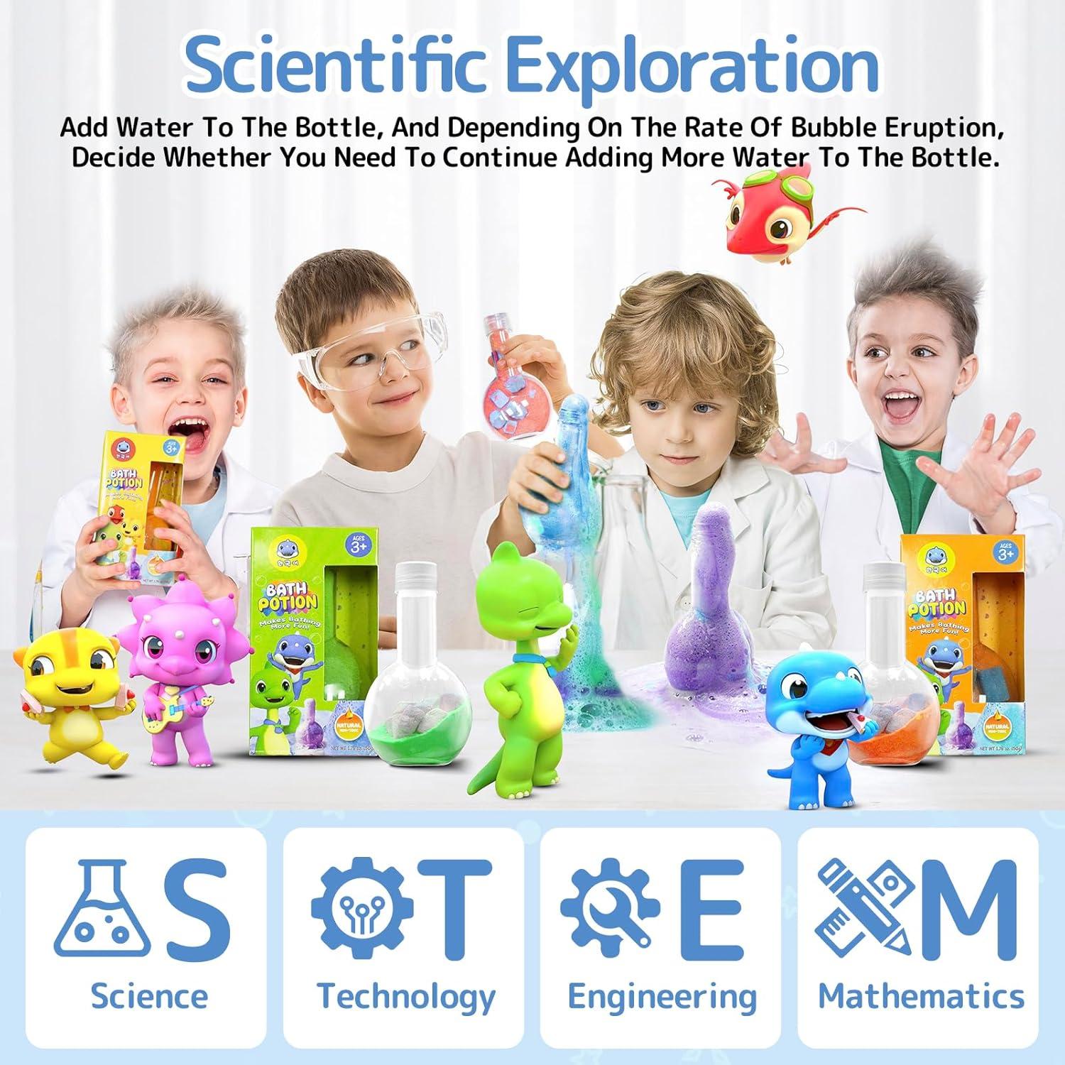 Juguetes de Baño SWCANDY 6 Pociones Mágicas Diversión 4-8 Años