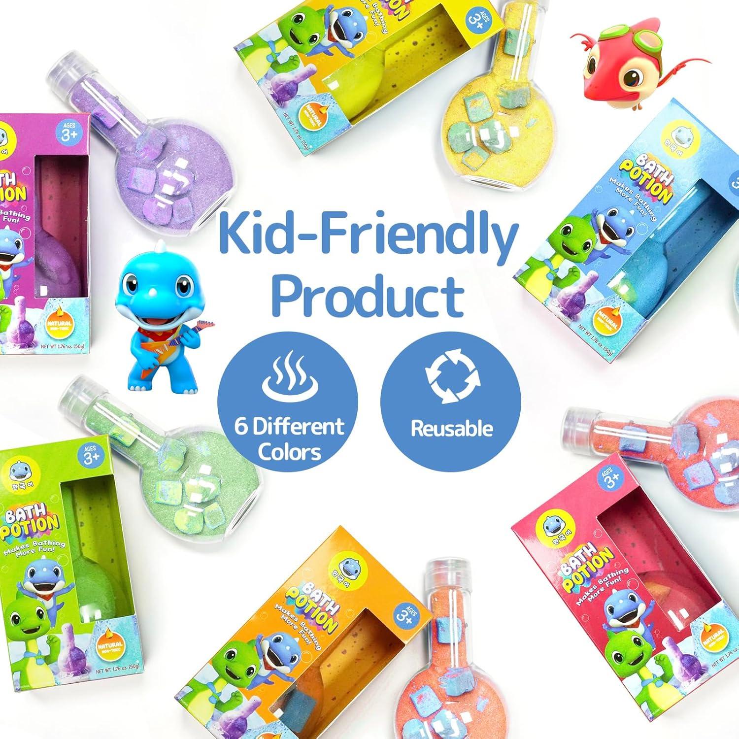 Juguetes de Baño SWCANDY 6 Pociones Mágicas Diversión 4-8 Años