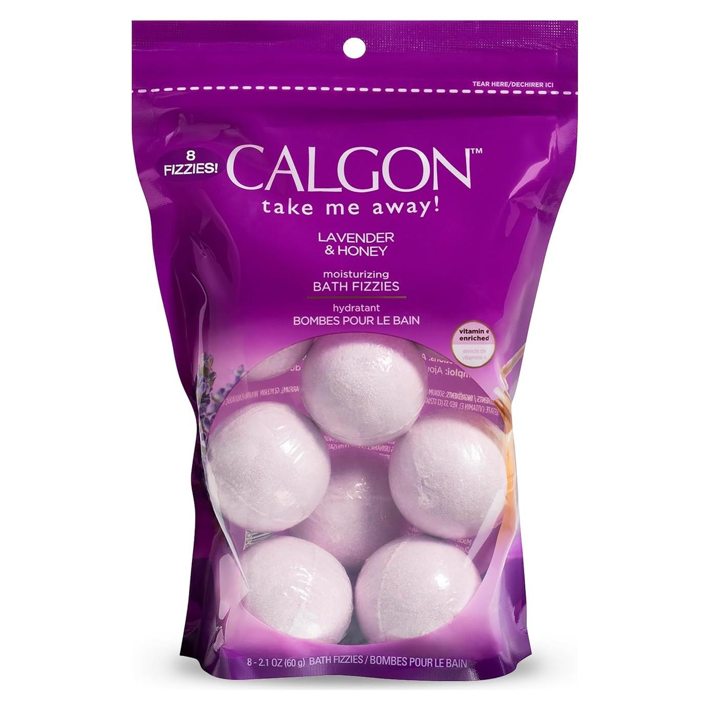 Baños Efervescentes Calgon Lavanda y Miel 8 Piezas