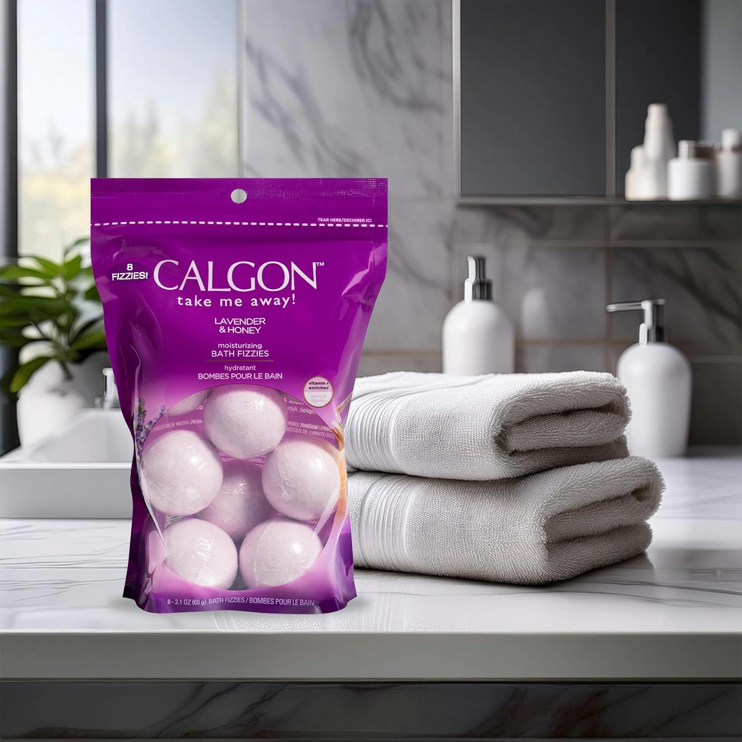 Baños Efervescentes Calgon Lavanda y Miel 8 Piezas