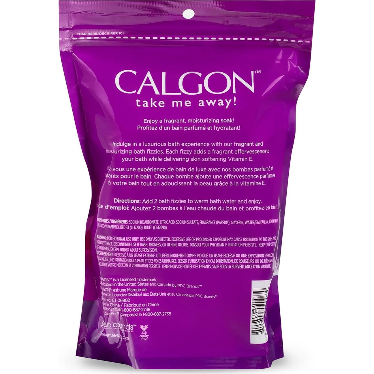 Baños Efervescentes Calgon Lavanda y Miel 8 Piezas