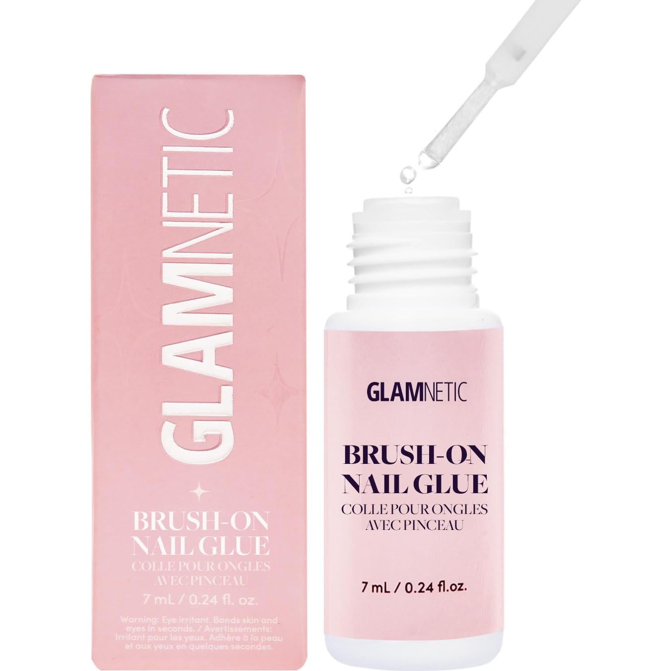 Kit Uñas Postizas Glamnetic Leche de Arándano 30 Uñas