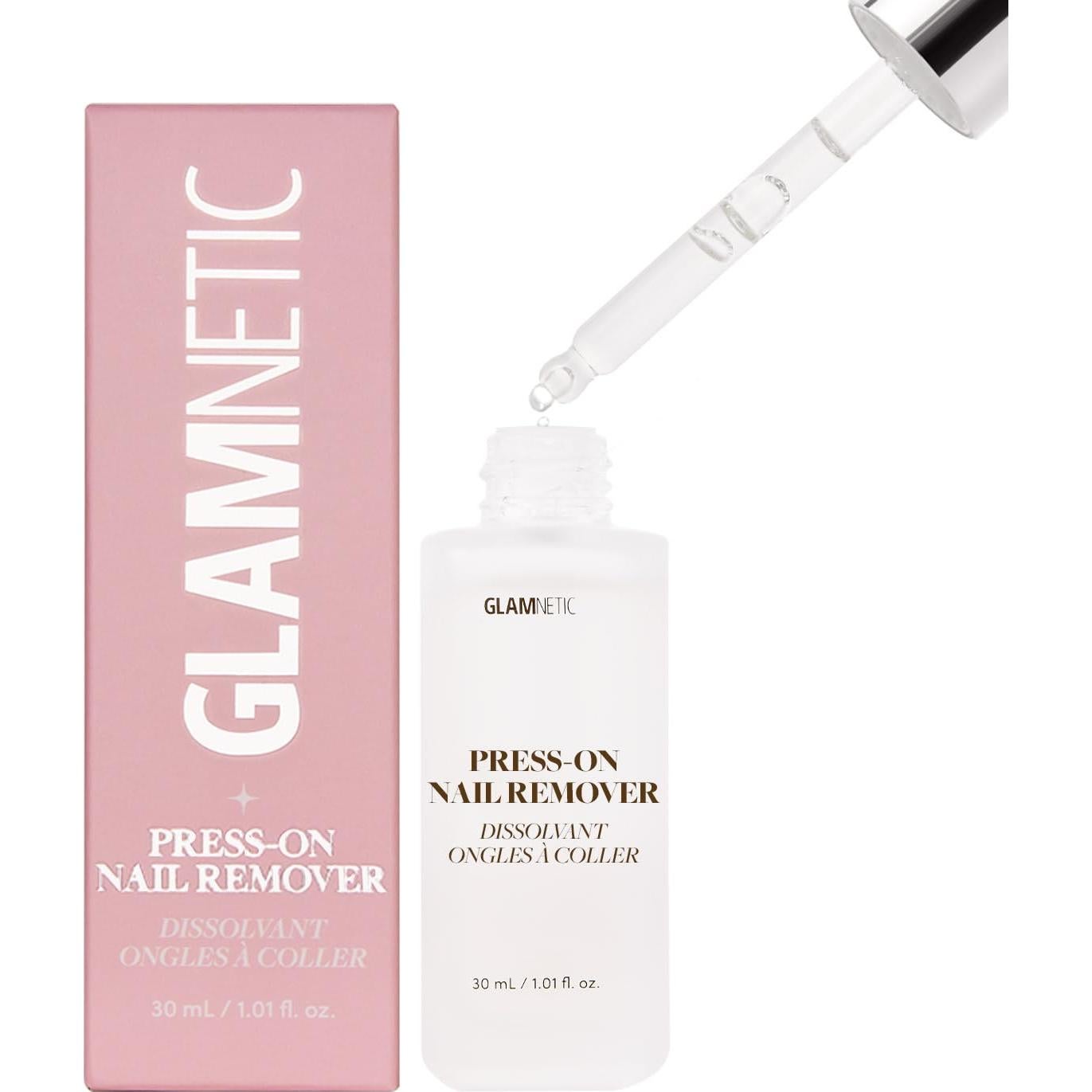 Kit Uñas Postizas Glamnetic Leche de Arándano 30 Uñas