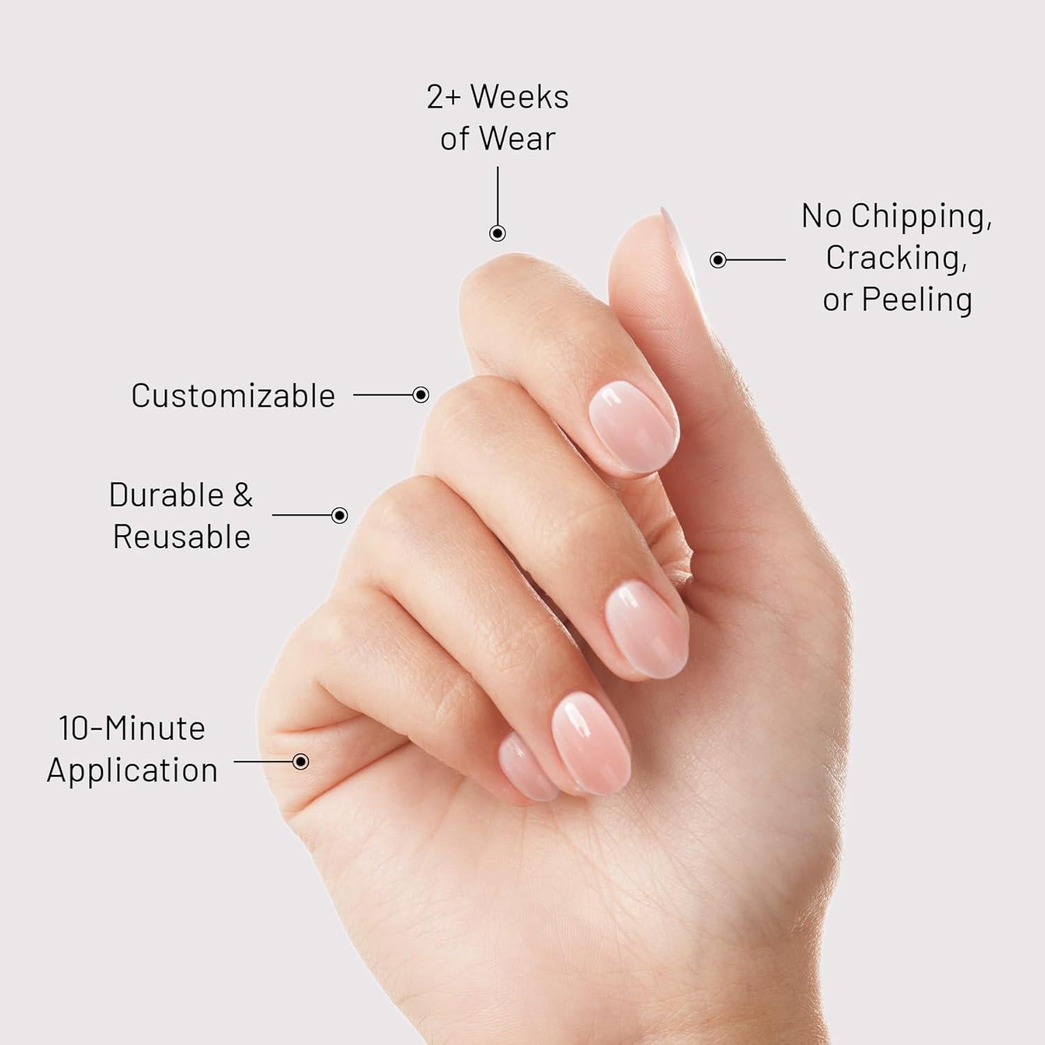 Kit de Uñas Postizas Lilac St - Rayo de Plata (30 Uñas, 15 Tamaños)