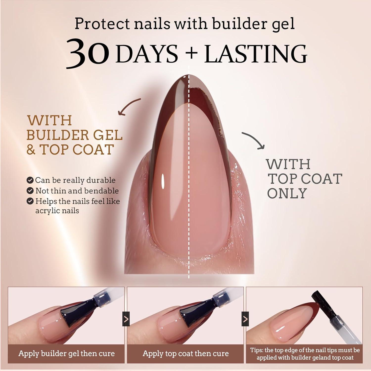 Uñas Postizas BTArtboxnails XCOATTIPS Almendra Media 150 Pzas