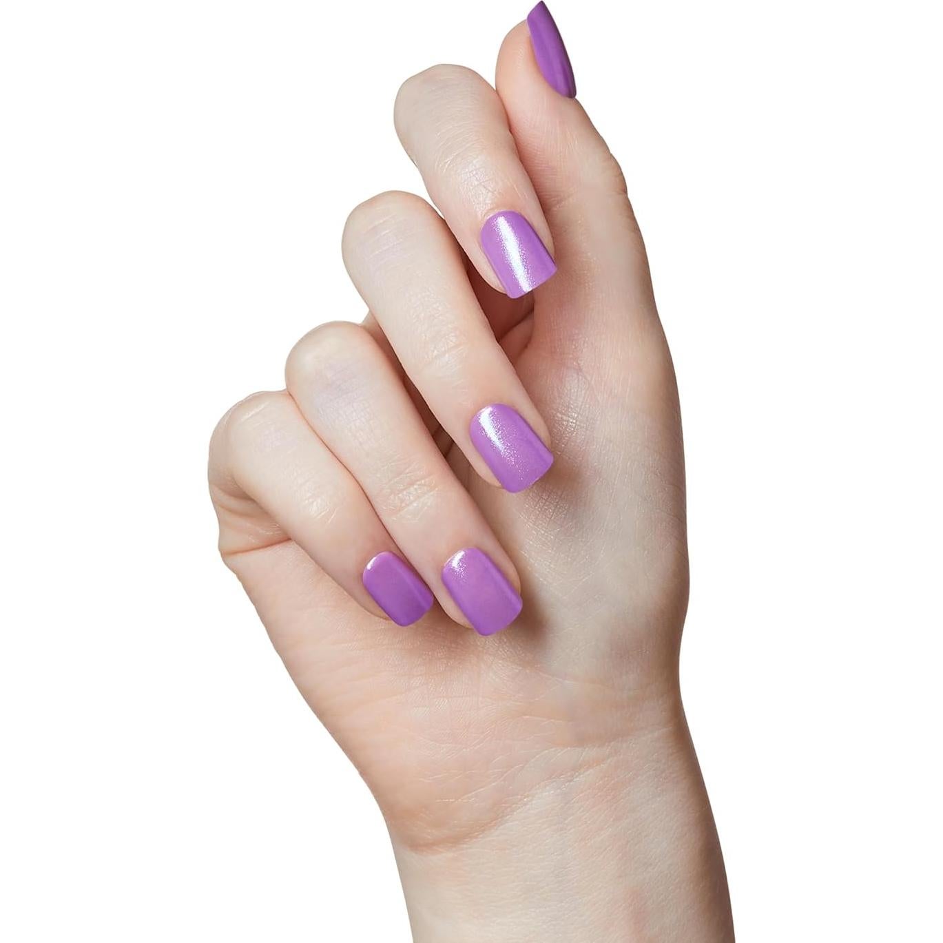 Uñas Postizas KISS imPRESS Maravilla Púrpura Oscuro Cortas