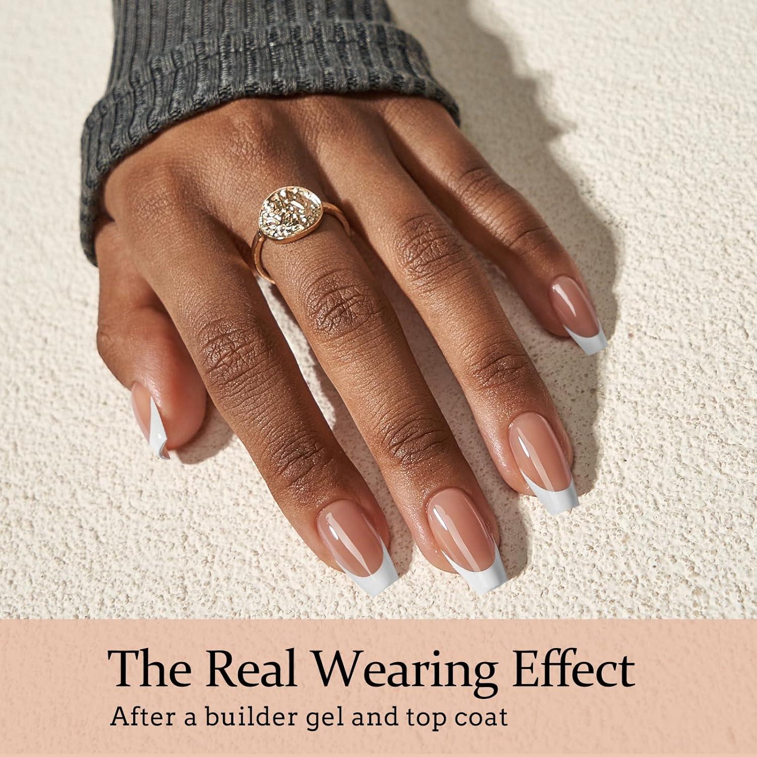 Uñas Postizas de Punta Francesa BTArtboxnails Coffin 160 Piezas