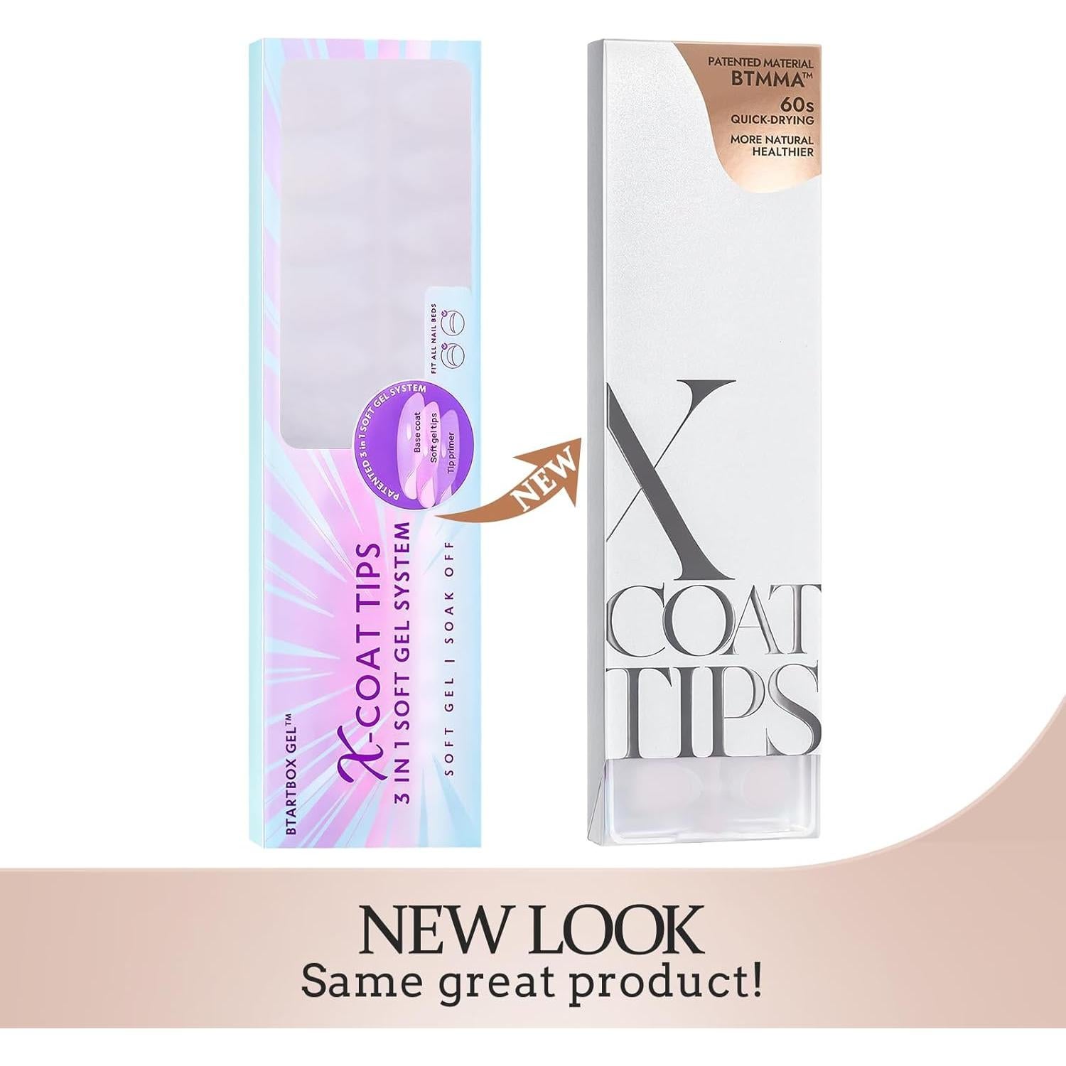 Uñas Postizas de Punta Francesa BTArtboxnails Coffin 160 Piezas