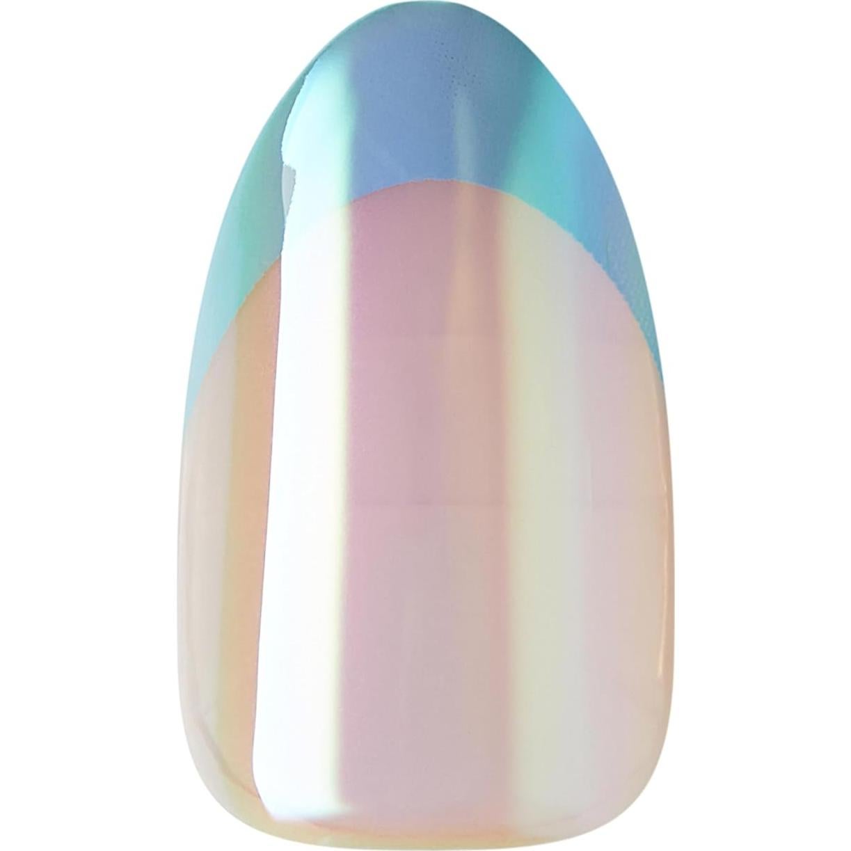Uñas Postizas KISS imPRESS Premium Azul Almendrada 30 Uñas