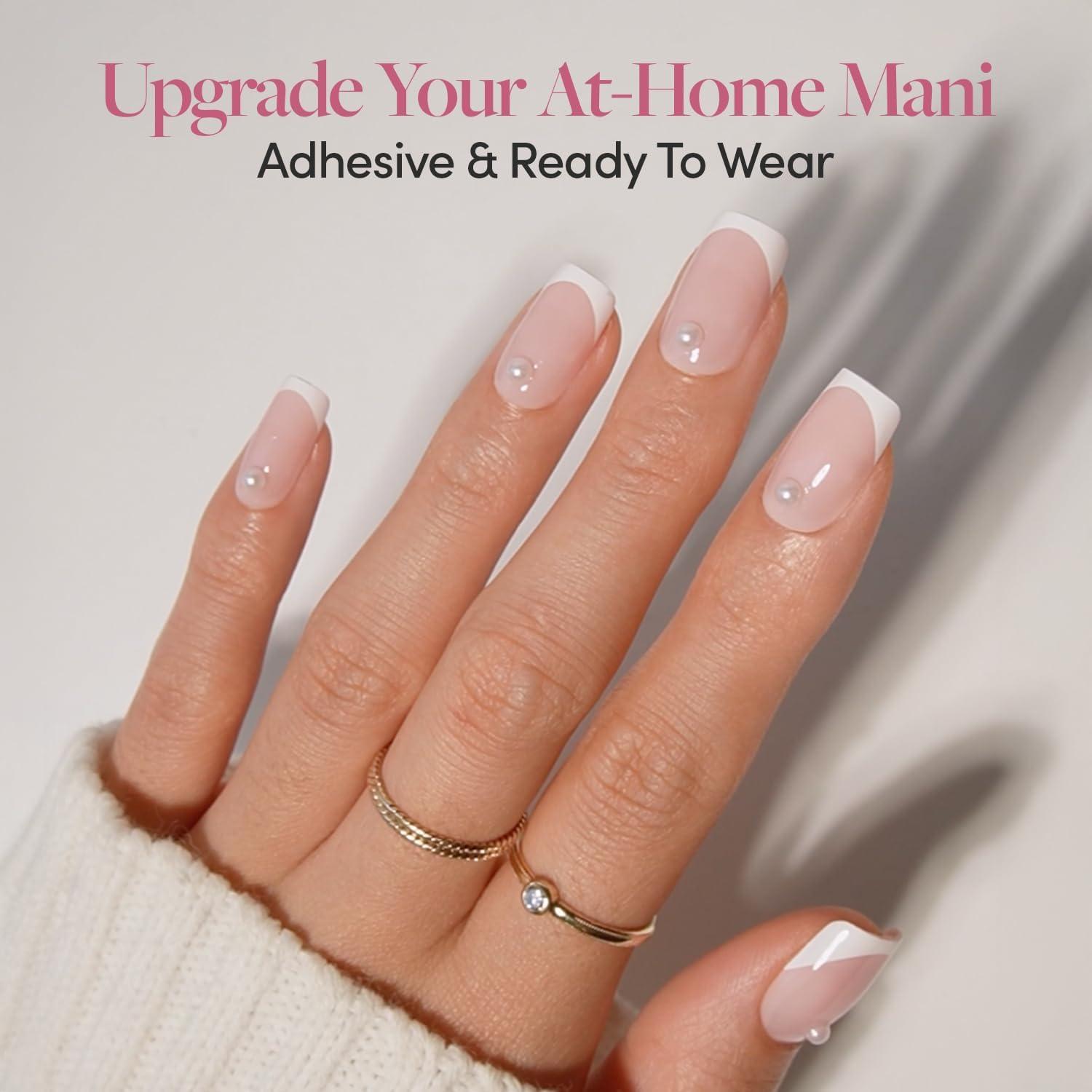 Pegatinas de Uñas 3D Glamnetic Perfecta Perla - 120 Gemas